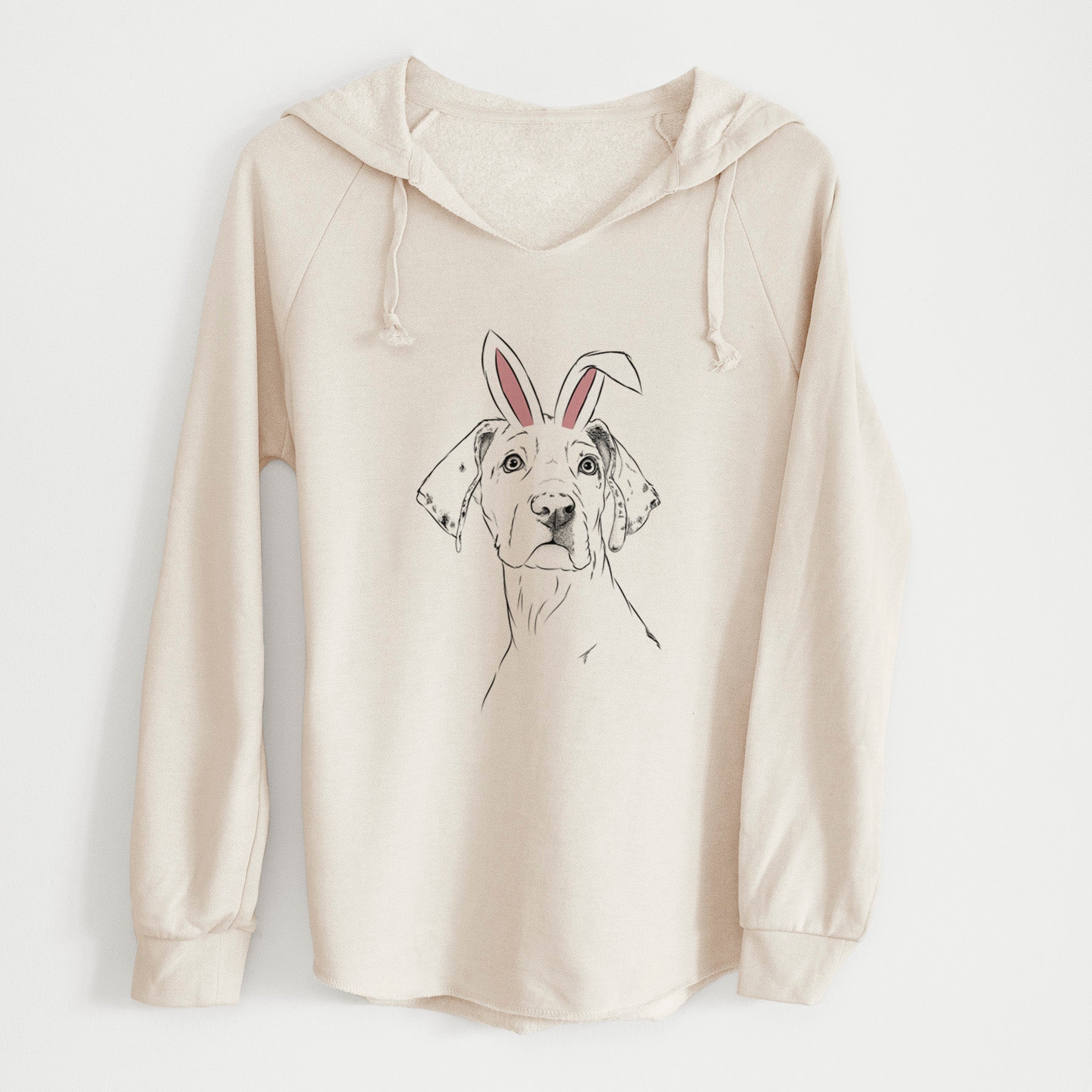 Easter Lumen the Special Needs Great Dane - Cali Wave Hooded Sweatshirt