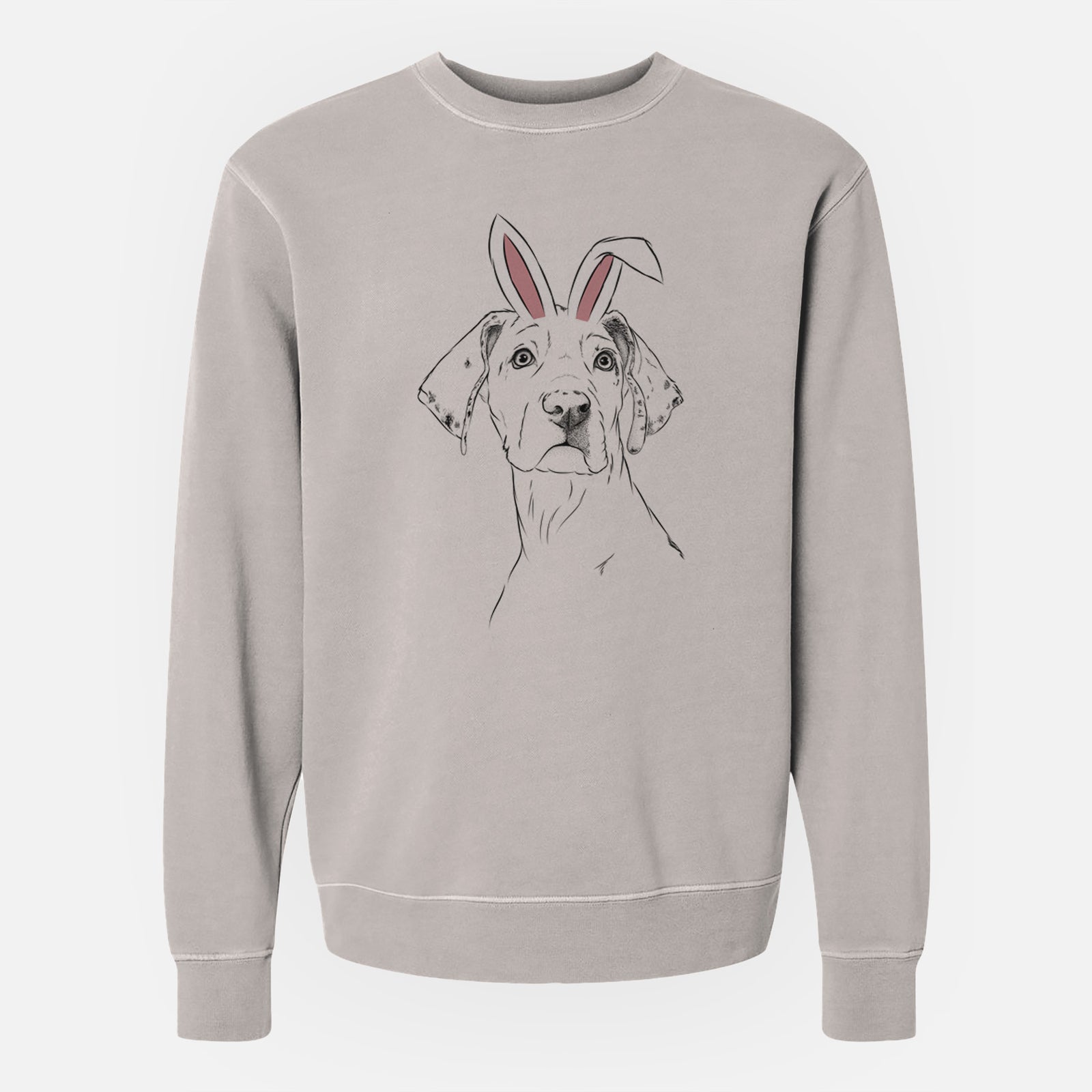 Easter Lumen the Special Needs Great Dane - Unisex Pigment Dyed Crew Sweatshirt