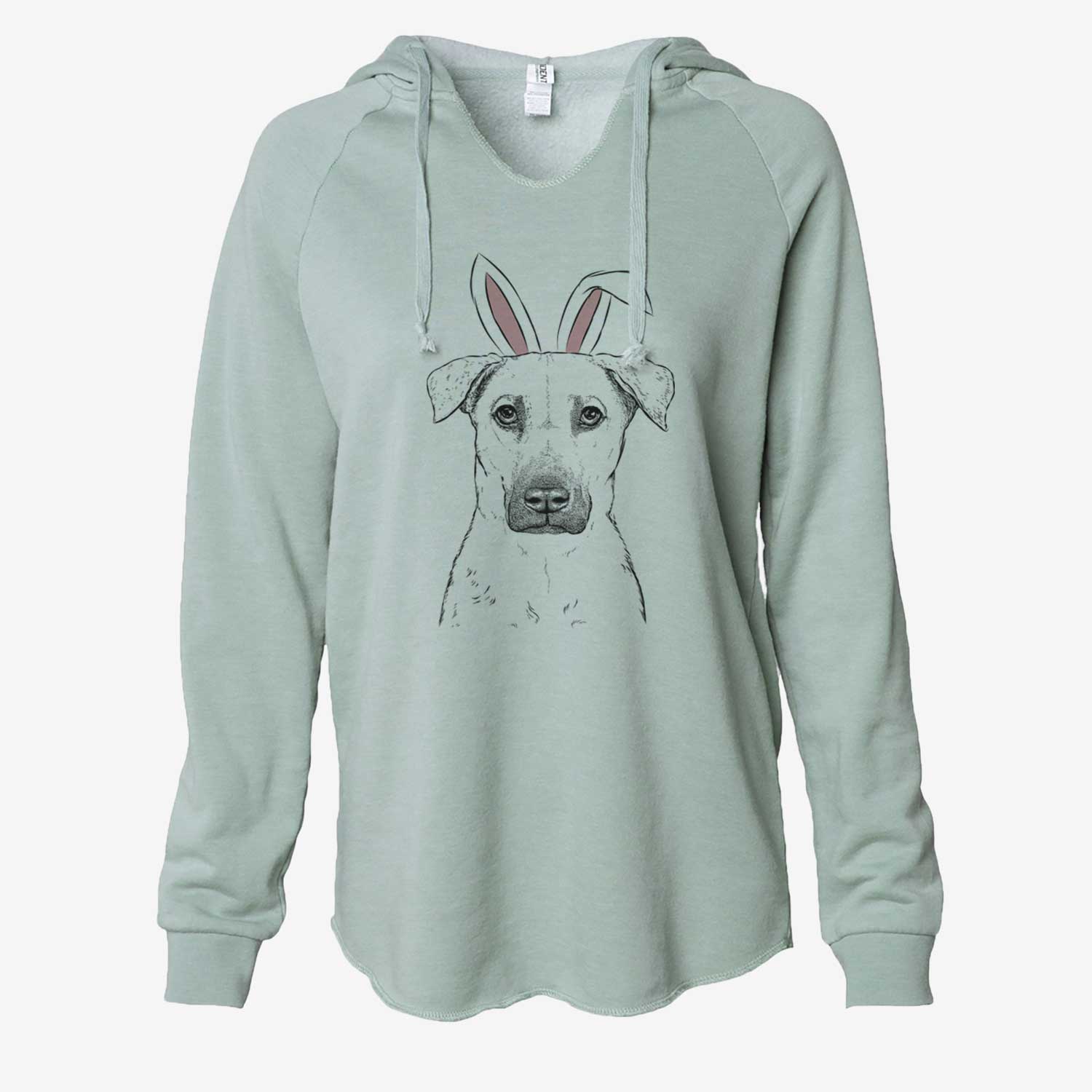 Easter Luna the Black Mouth Cur - Cali Wave Hooded Sweatshirt