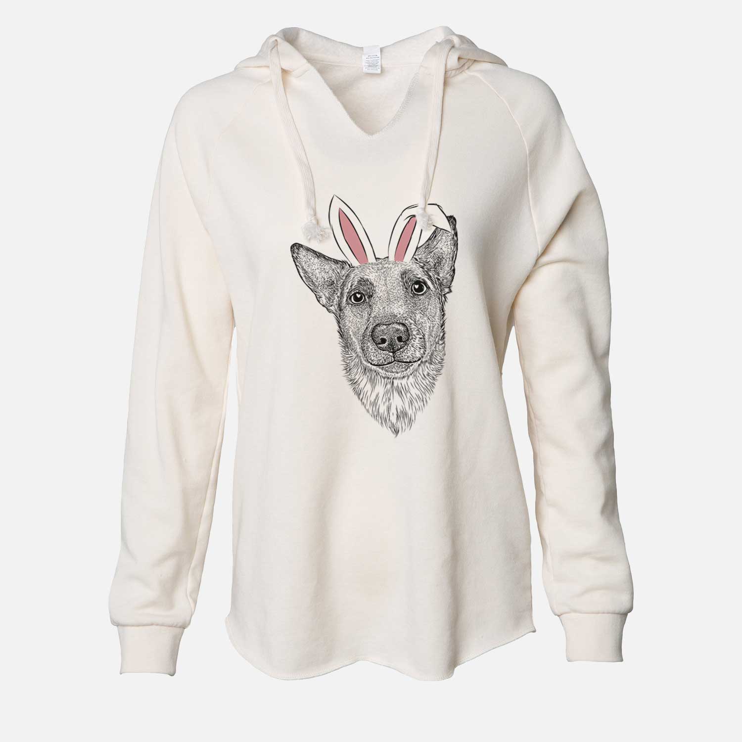 Easter Luna the Shepherd Mix - Cali Wave Hooded Sweatshirt