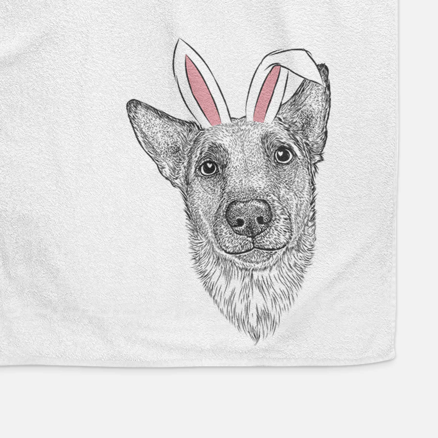 Luna the Shepherd Mix Decorative Hand Towel