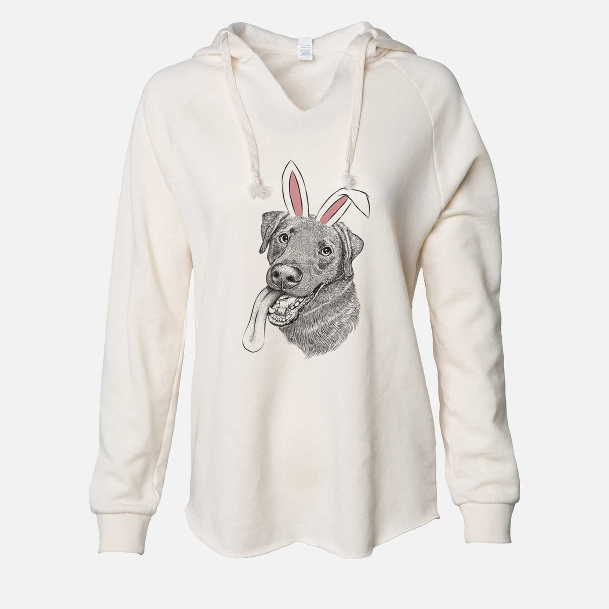 Easter Macaroni the Lab Mix - Cali Wave Hooded Sweatshirt