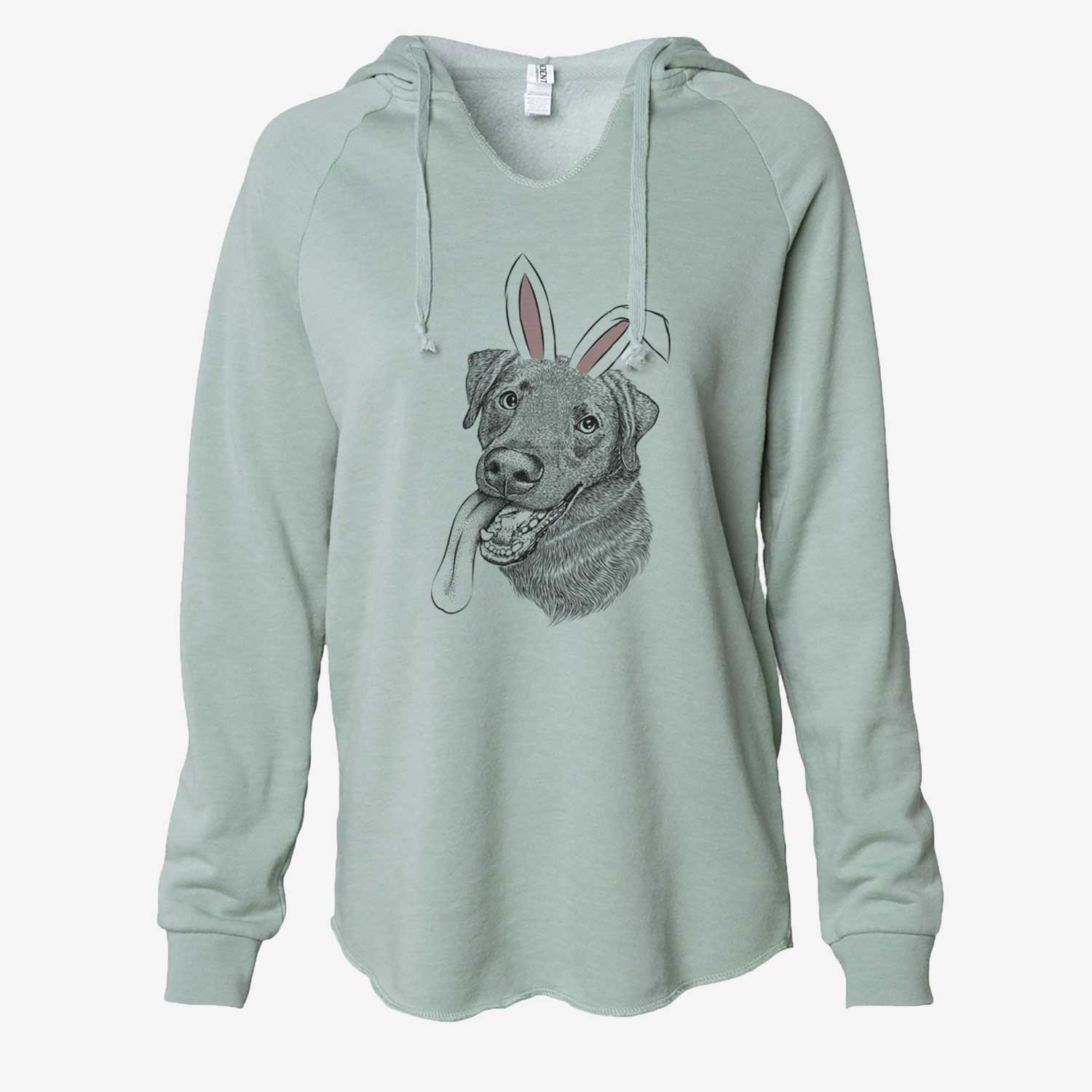 Easter Macaroni the Lab Mix - Cali Wave Hooded Sweatshirt