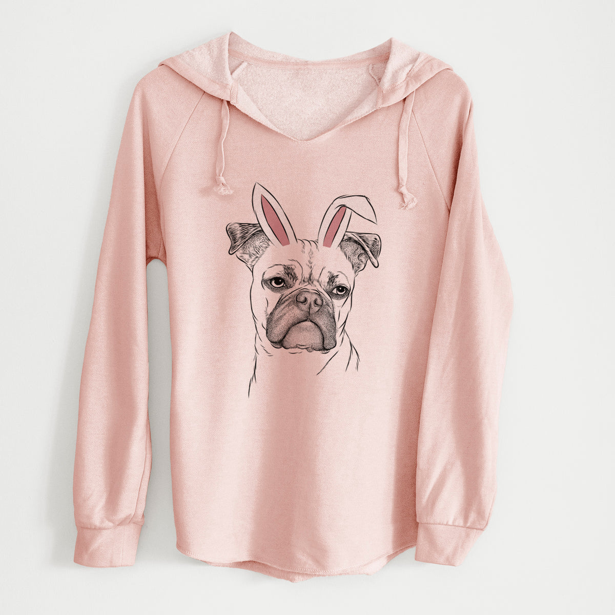 Easter Mack the Bugg (Boston Terrier/Pug) - Cali Wave Hooded Sweatshirt