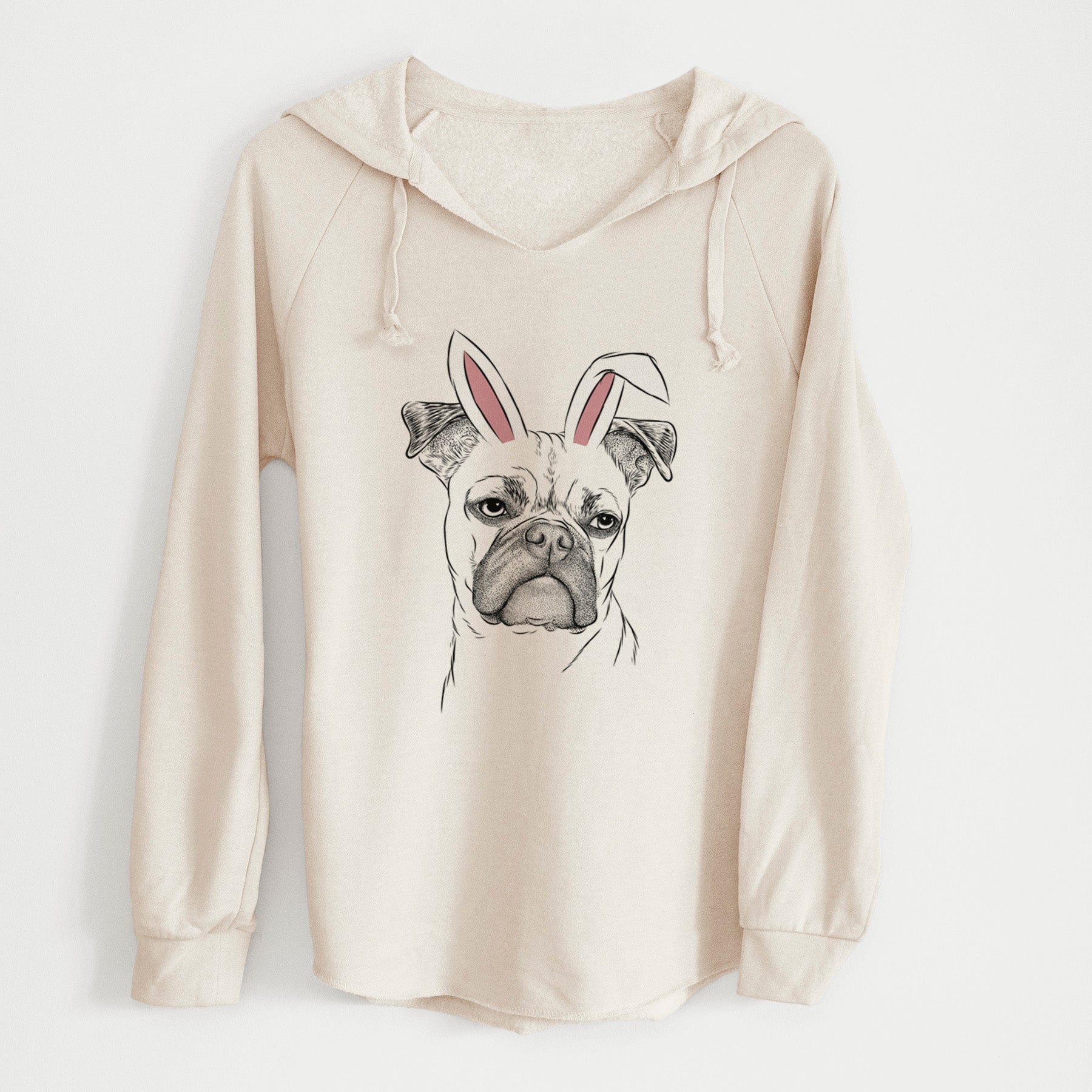 Easter Mack the Bugg (Boston Terrier/Pug) - Cali Wave Hooded Sweatshirt