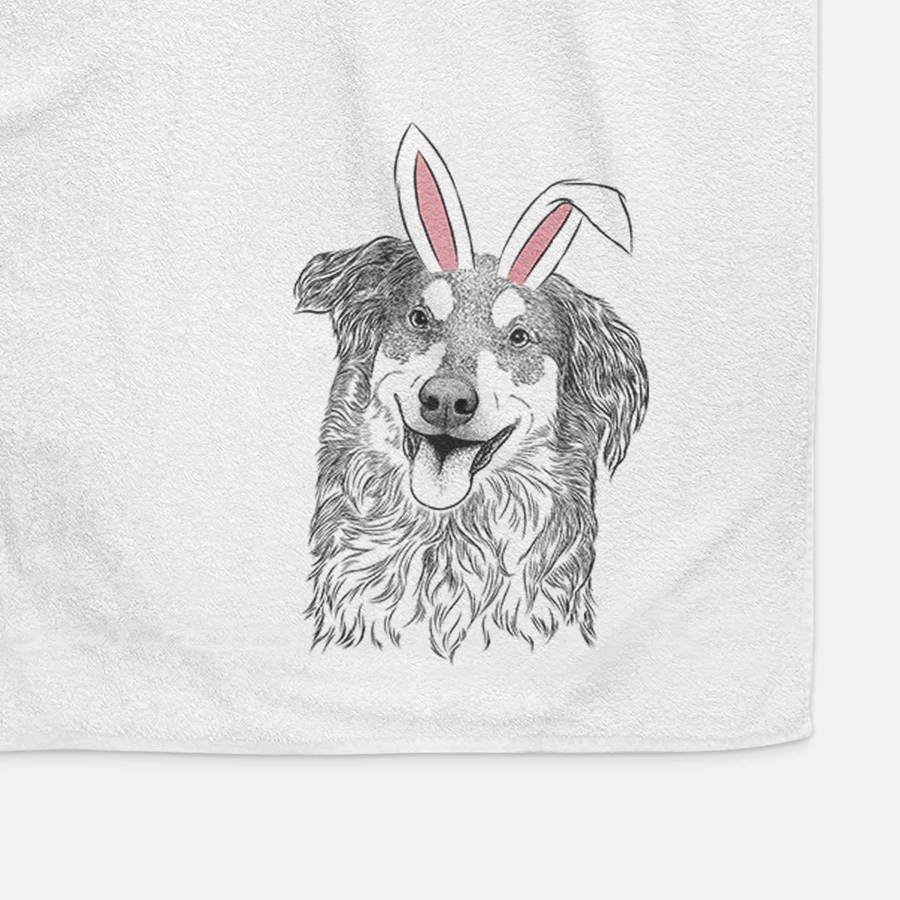 Maddie the English Shepherd Decorative Hand Towel