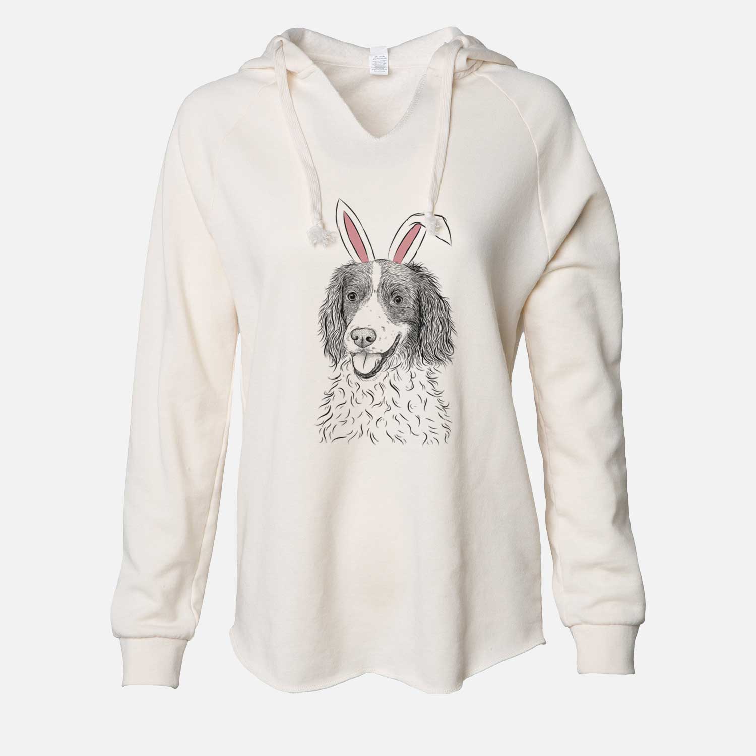 Easter Maggie the Springer Spaniel - Cali Wave Hooded Sweatshirt