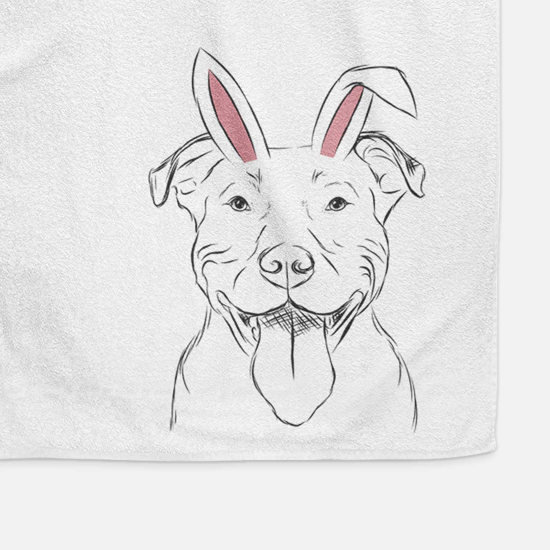 Major the Pitbull Decorative Hand Towel