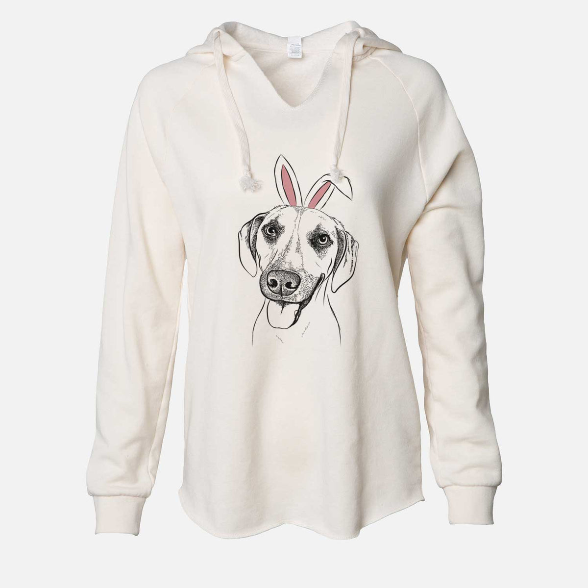 Easter Malia the American Foxhound Mix - Cali Wave Hooded Sweatshirt