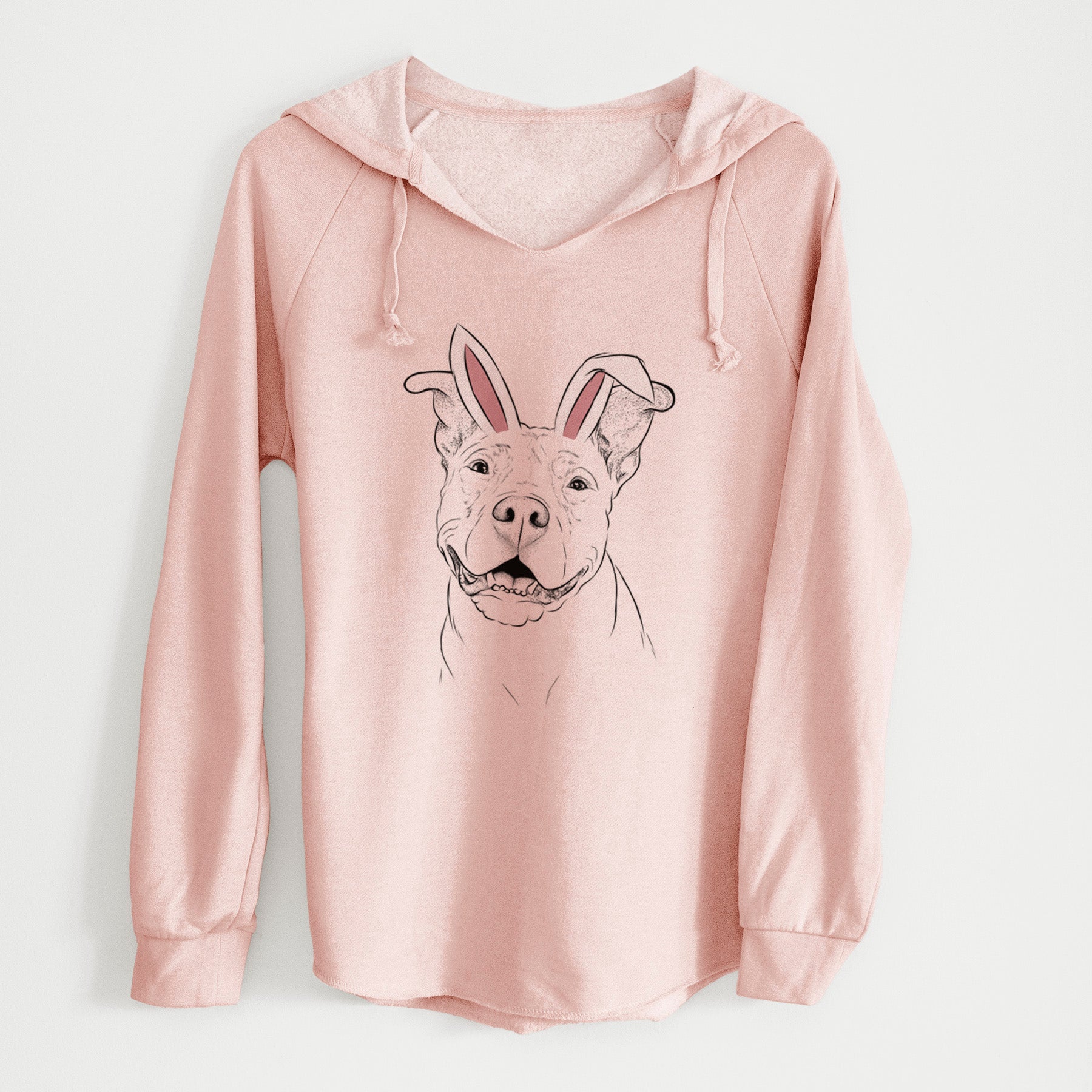 Easter Malibu the Staffordshire Terrier/Pitbull Mix - Cali Wave Hooded Sweatshirt