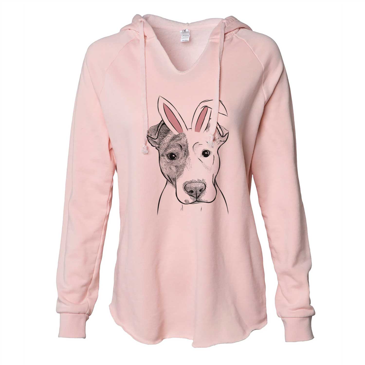 Easter Manchi the Pitbull Mix - Cali Wave Hooded Sweatshirt