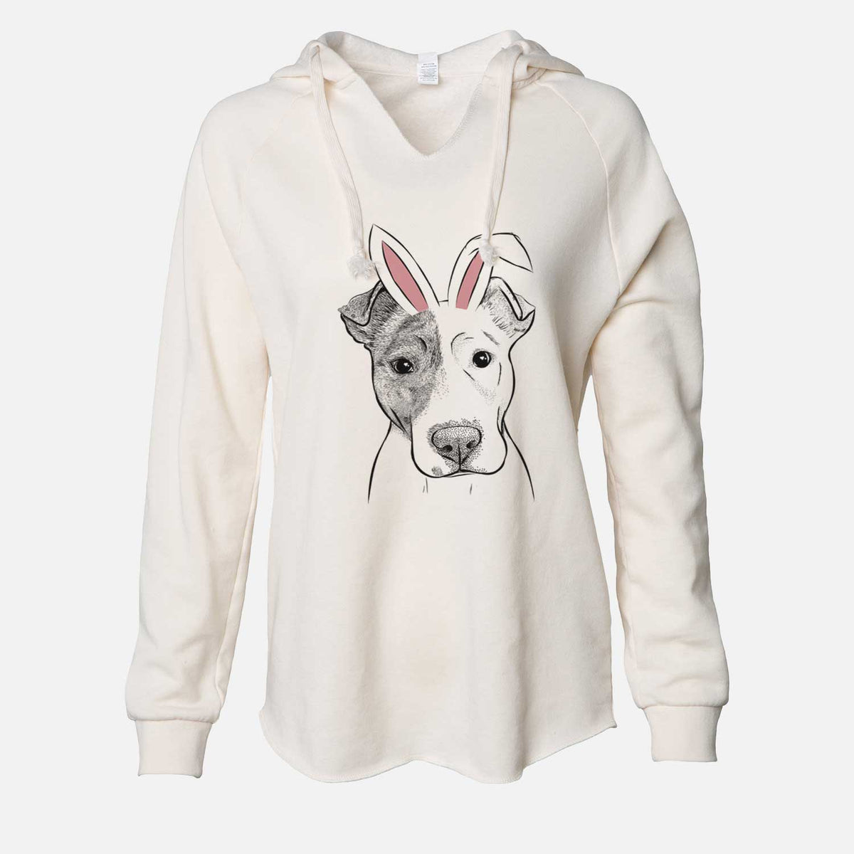 Easter Manchi the Pitbull Mix - Cali Wave Hooded Sweatshirt