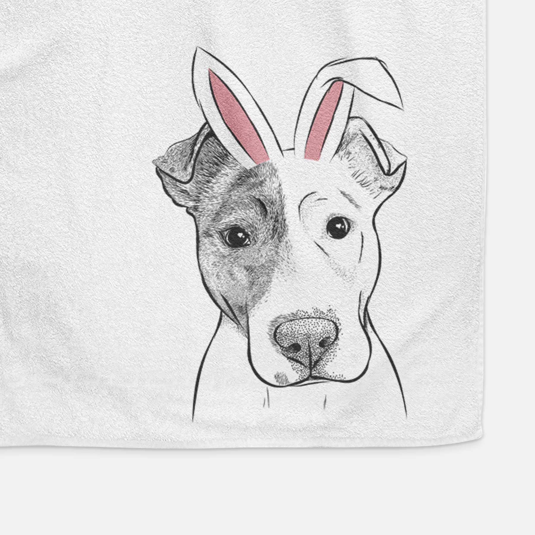 Manchi the Pitbull Mix Decorative Hand Towel