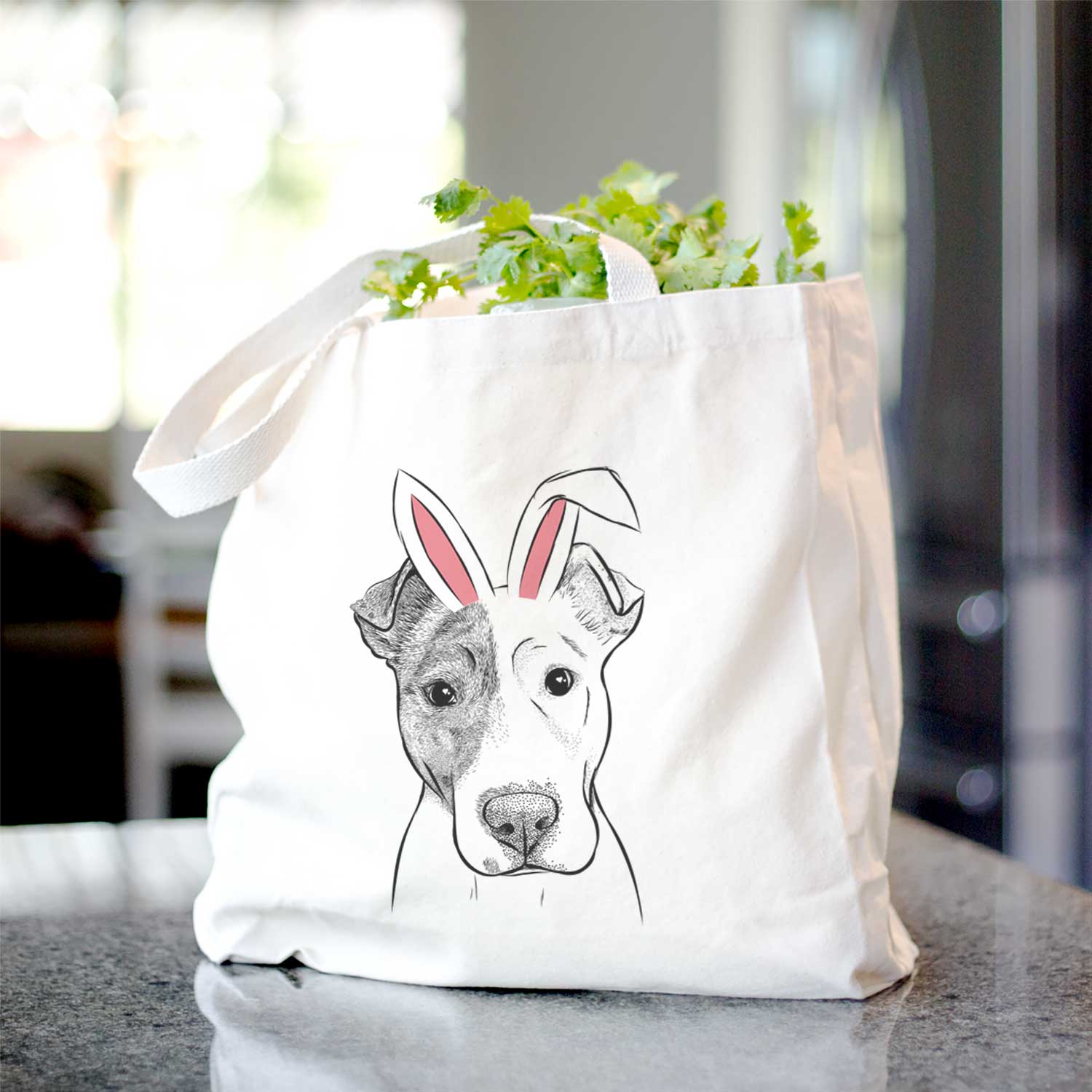 Manchi the Pitbull Mix - Tote Bag