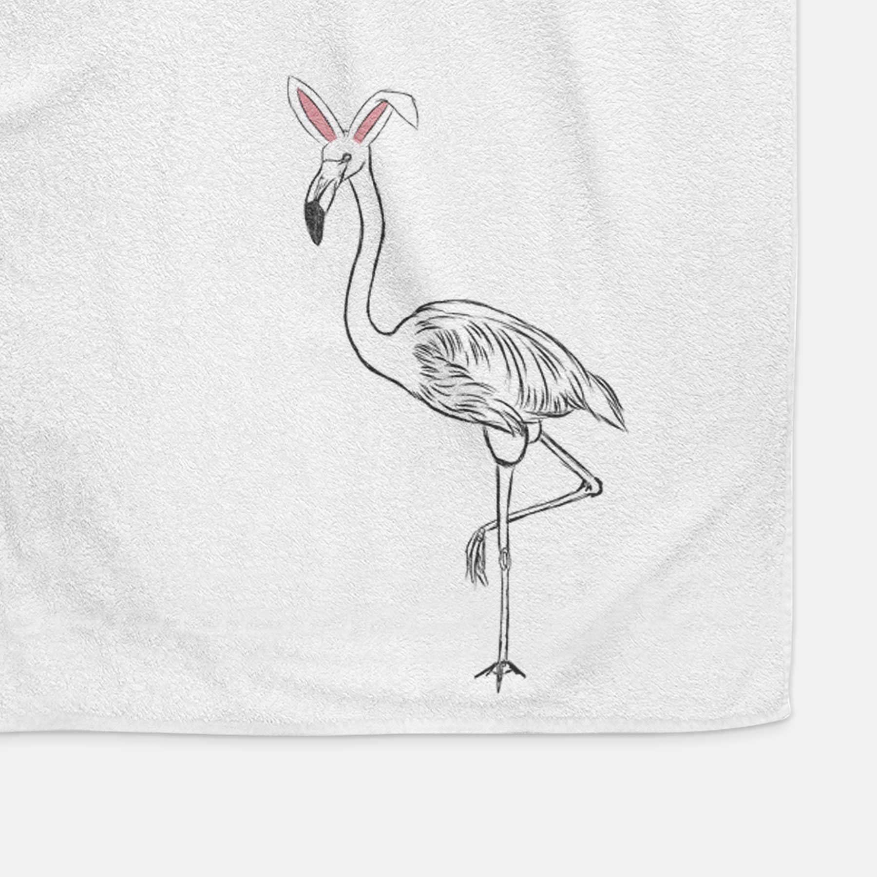 Mango the Flamingo Decorative Hand Towel