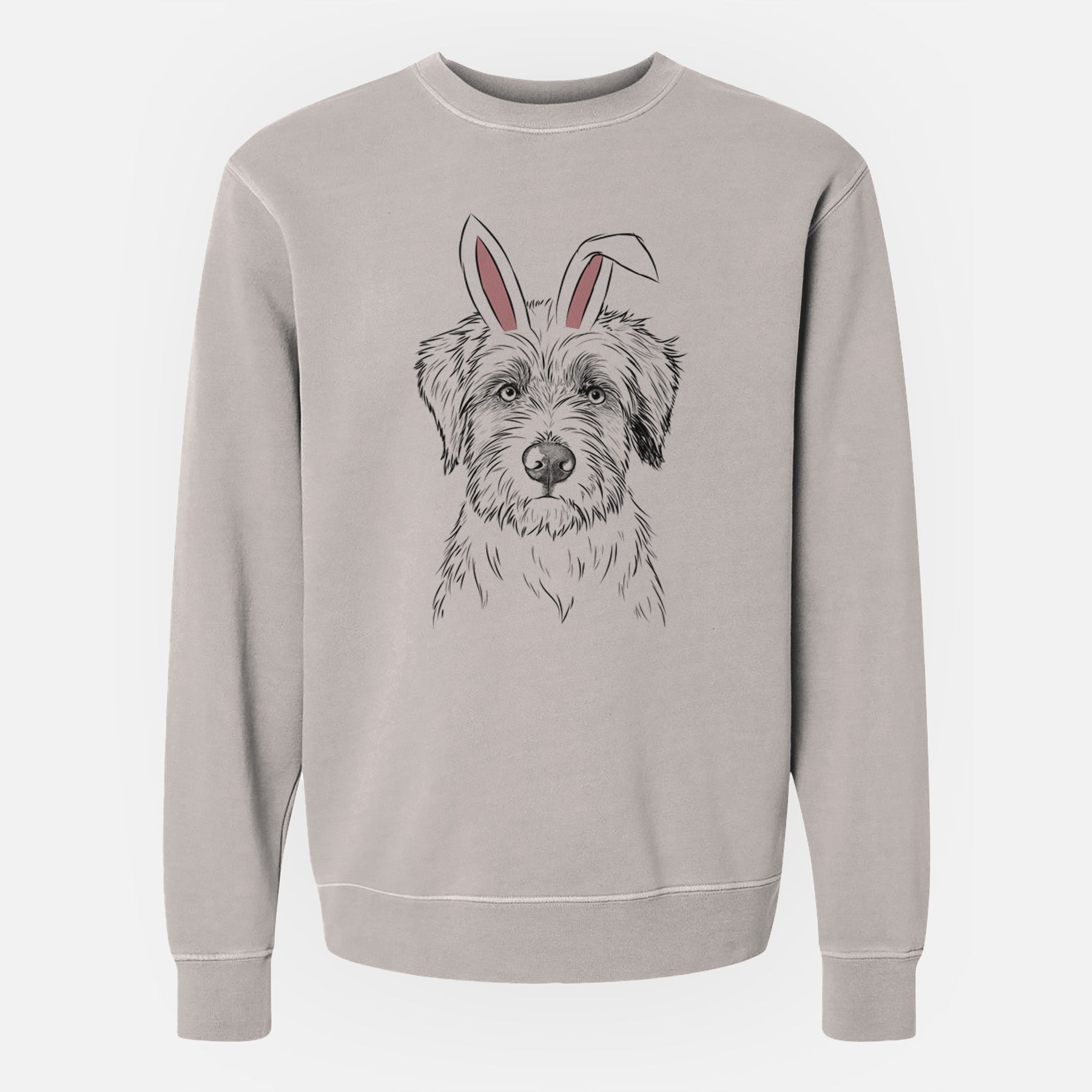 Easter Marek the Bernedoodle - Unisex Pigment Dyed Crew Sweatshirt