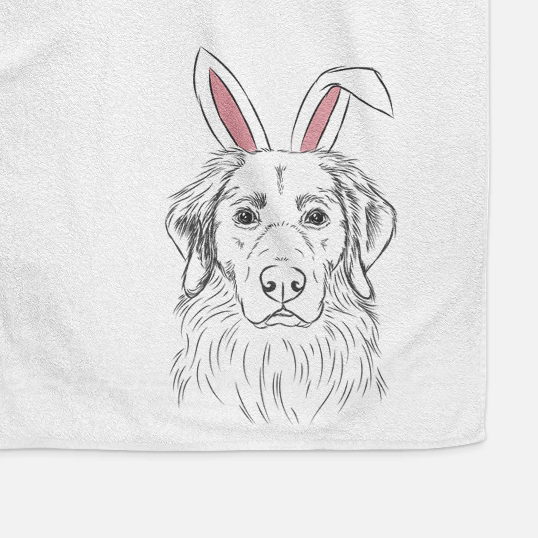 Marley the Golden Retriever Decorative Hand Towel