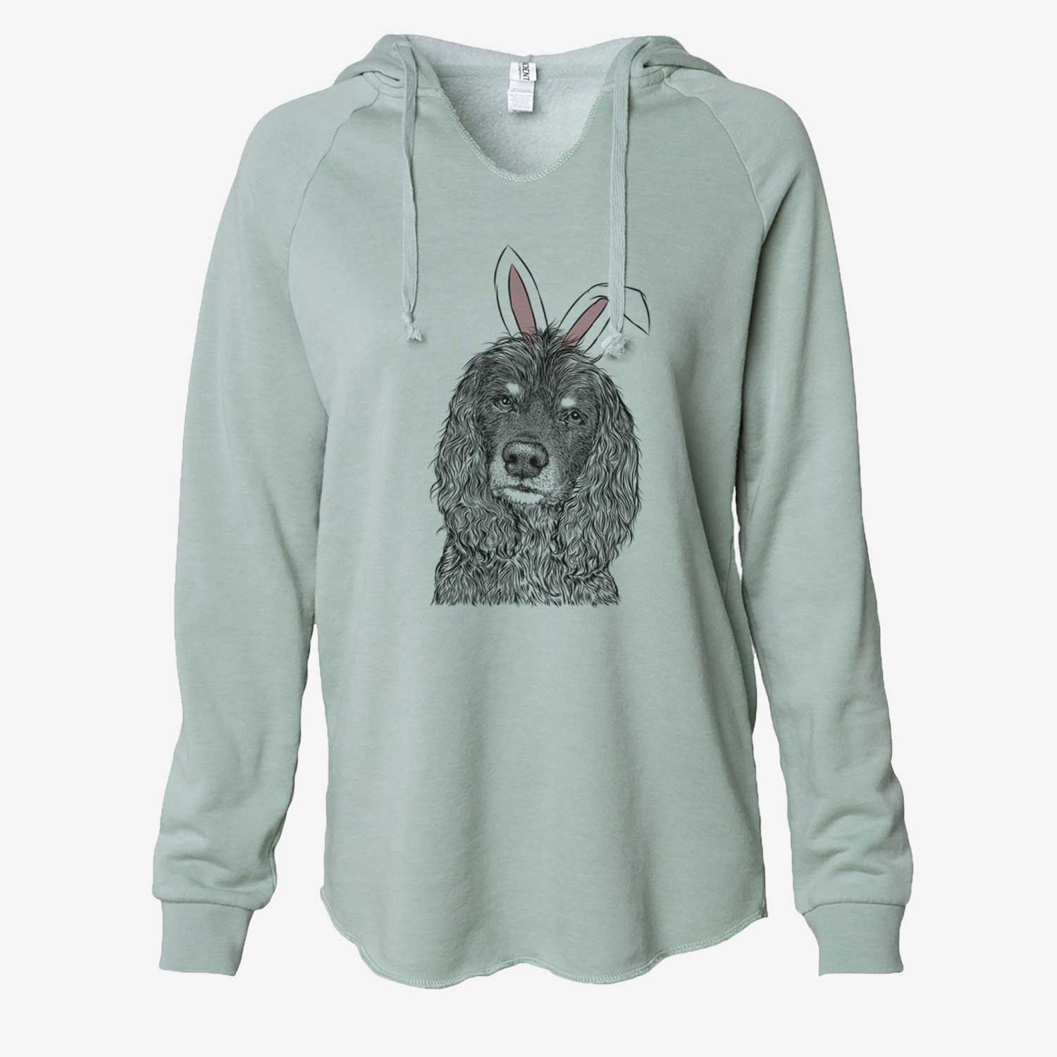 Easter Marley Boy the American Cocker Spaniel - Cali Wave Hooded Sweatshirt