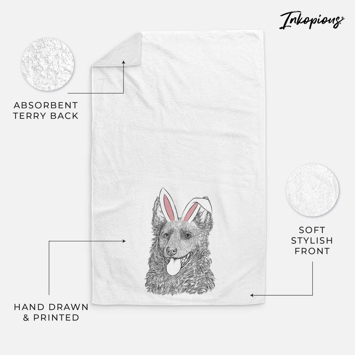 Maximo the Mudi Decorative Hand Towel