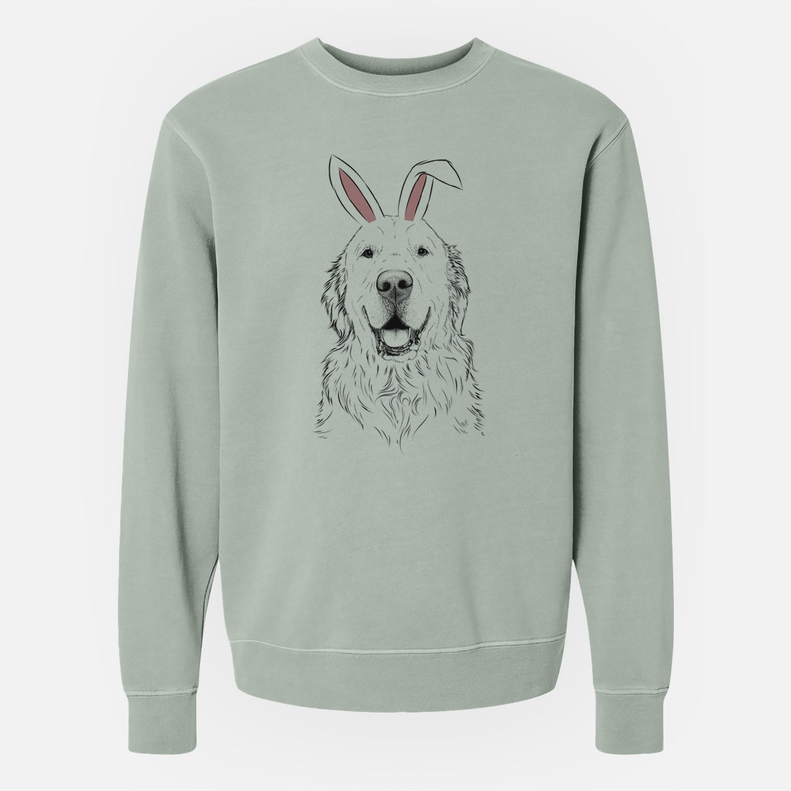 Easter Maximus the Golden Retriever - Unisex Pigment Dyed Crew Sweatshirt