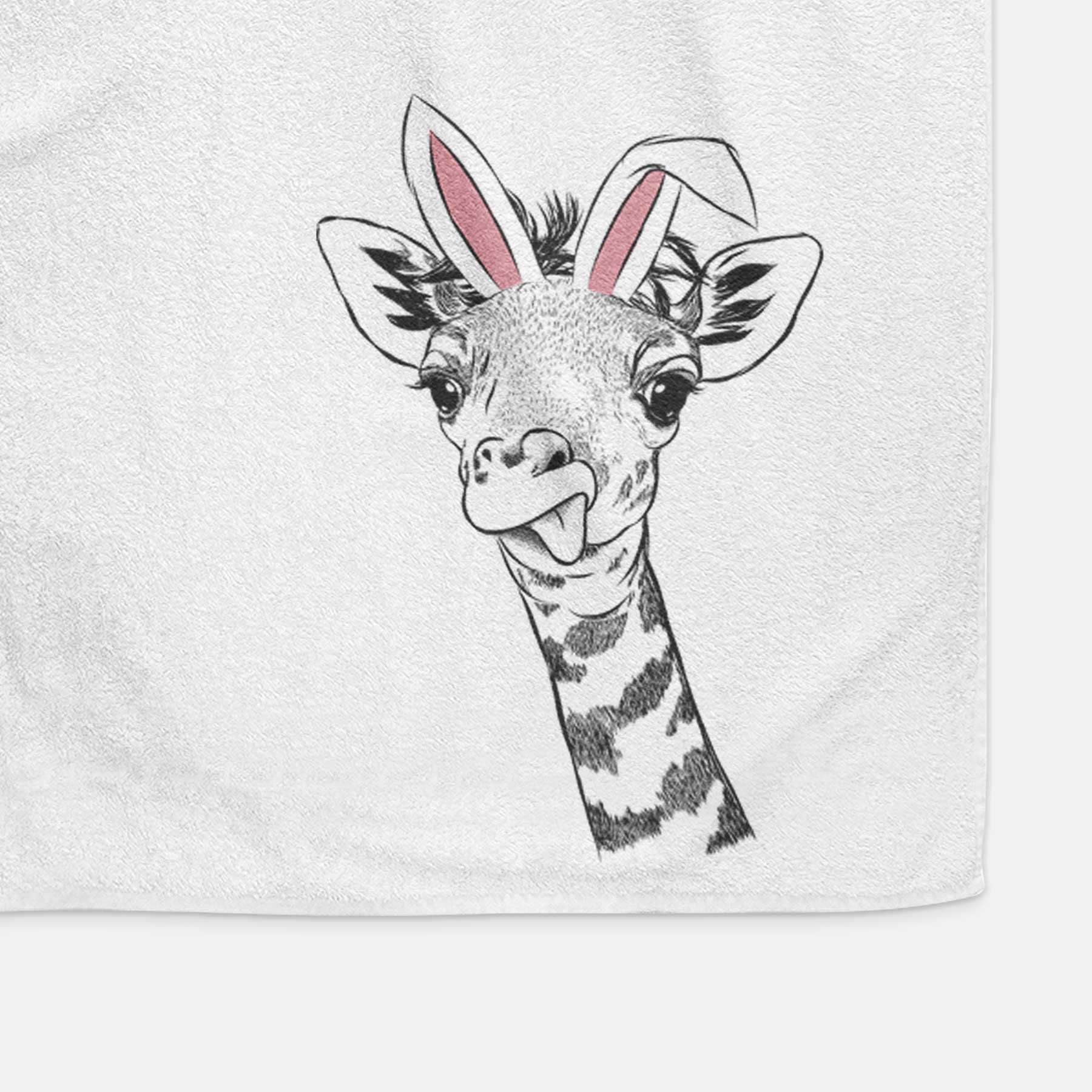 Mel the Baby Giraffe Decorative Hand Towel