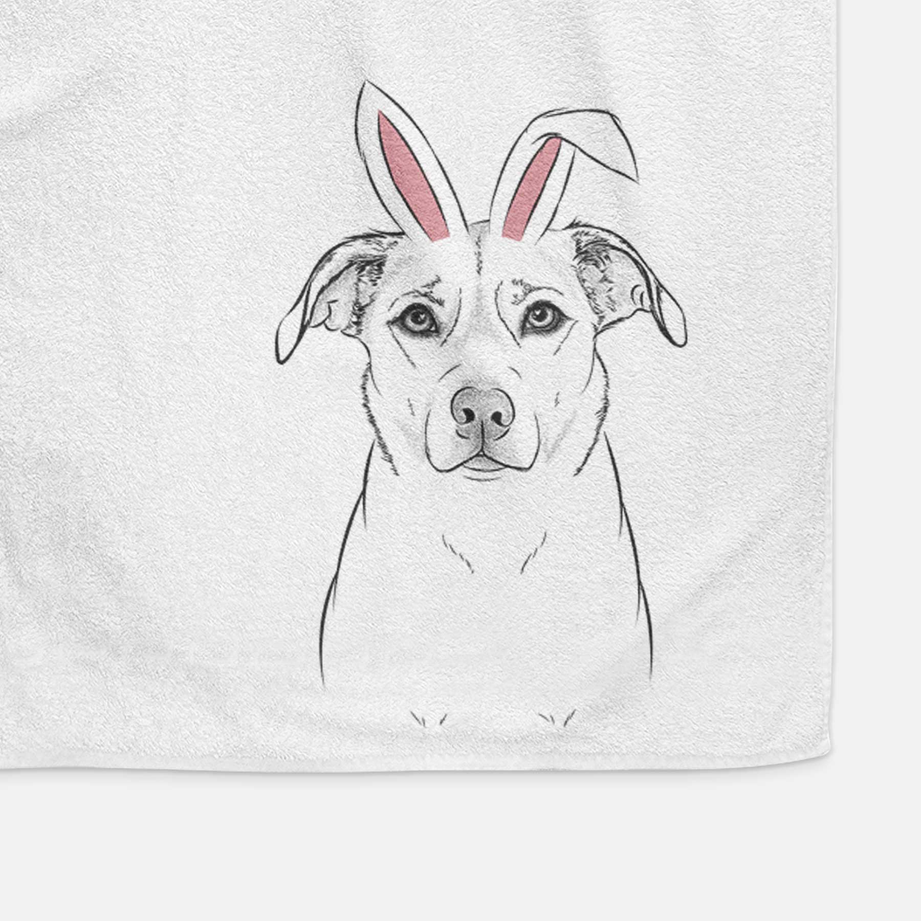 Mica the Labrador Pittbull Mix Decorative Hand Towel