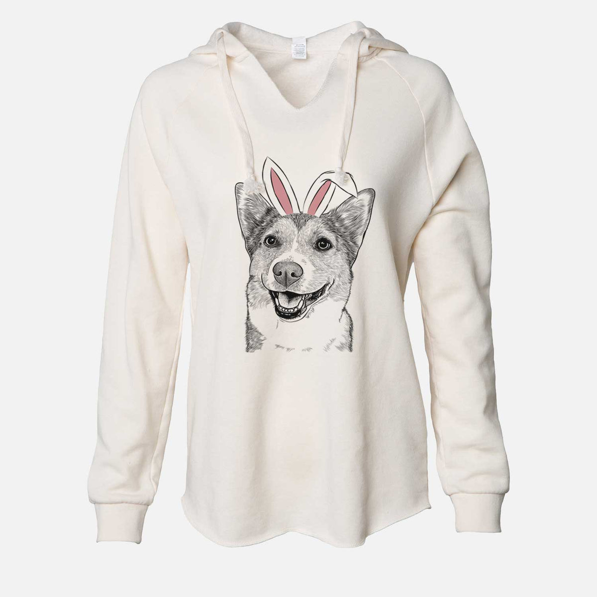Easter Mikan the Shiba Corgi Mix - Cali Wave Hooded Sweatshirt