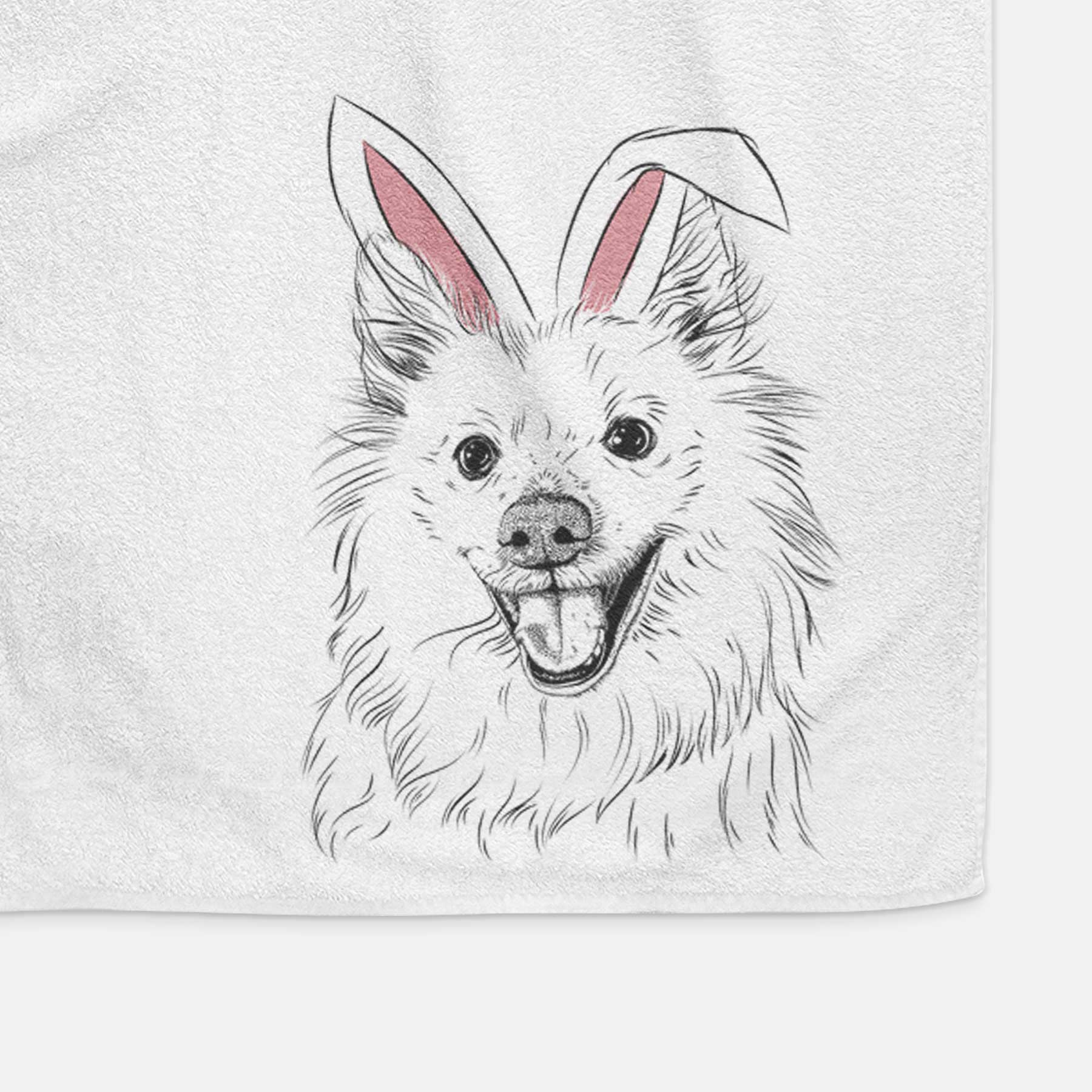 Miki the American Eskimo Decorative Hand Towel