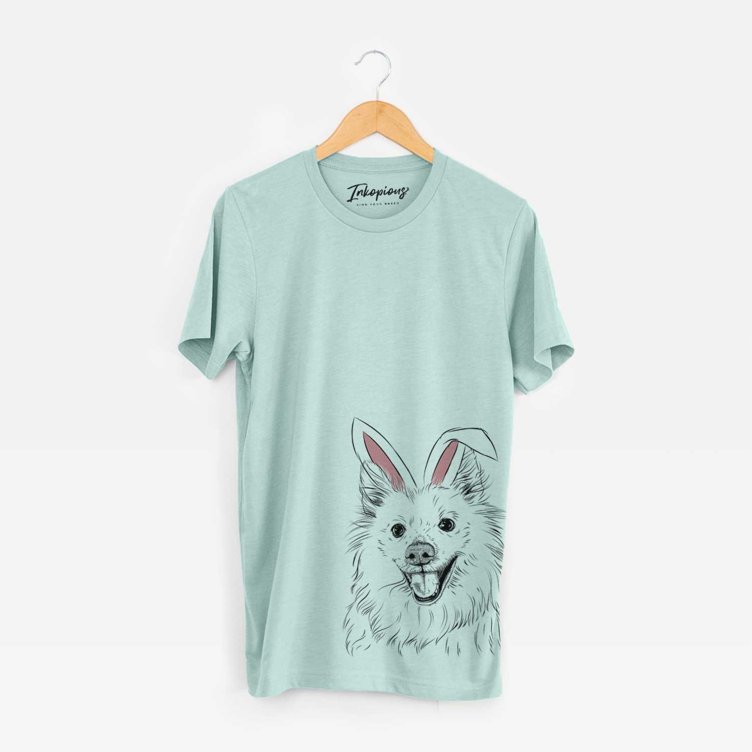 Easter Miki the American Eskimo - Unisex Crewneck