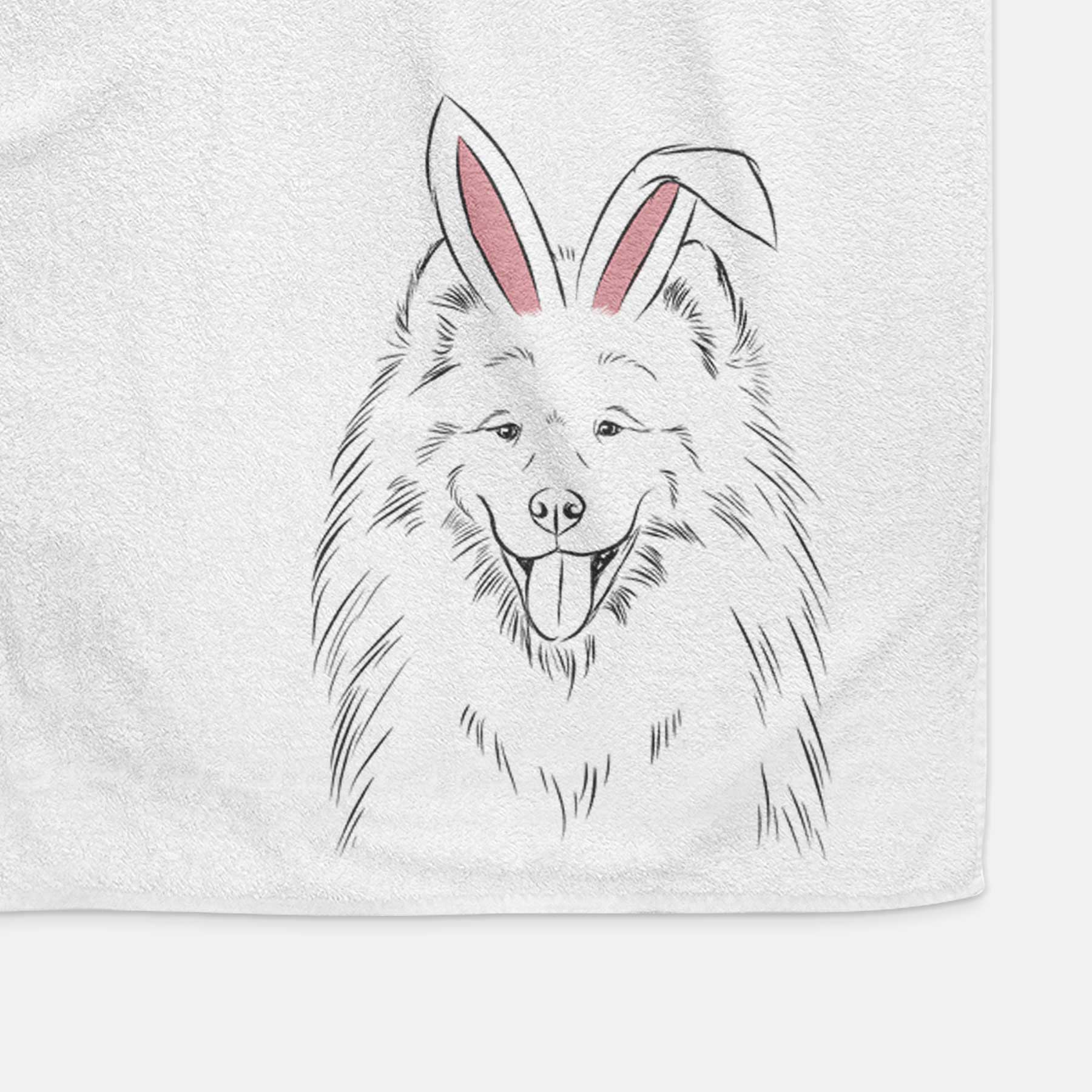 Mikko the Samoyed Decorative Hand Towel