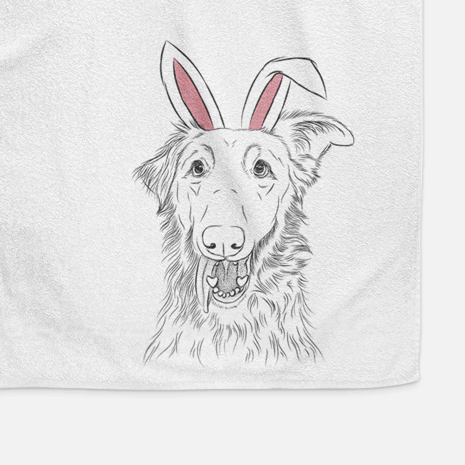 Mila the Mixed Breed Decorative Hand Towel