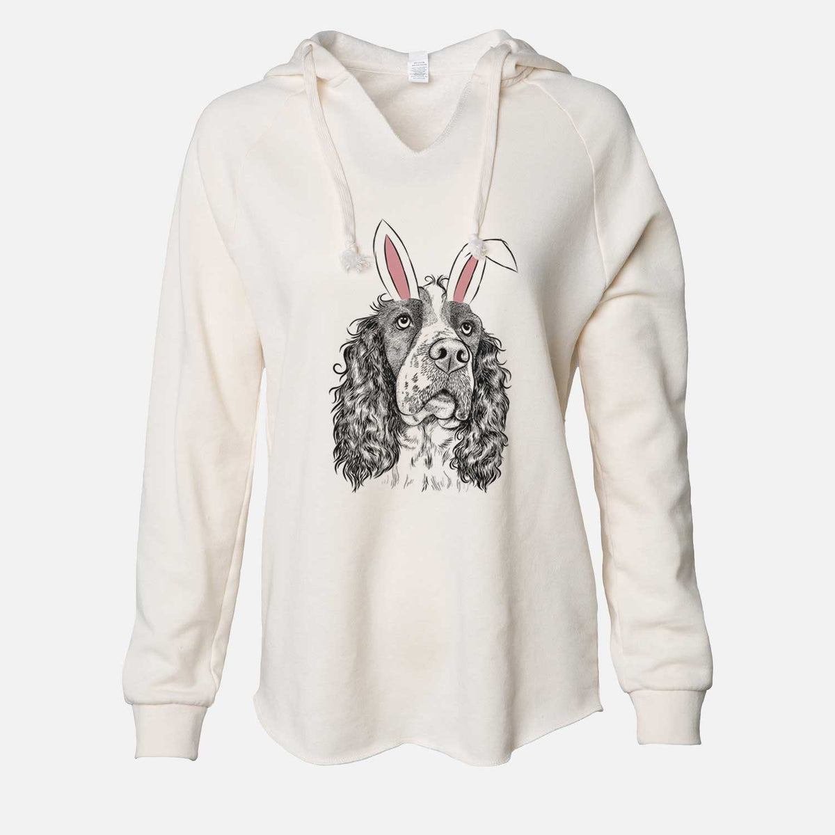 Easter Millie Mae the English Springer Spaniel - Cali Wave Hooded Sweatshirt