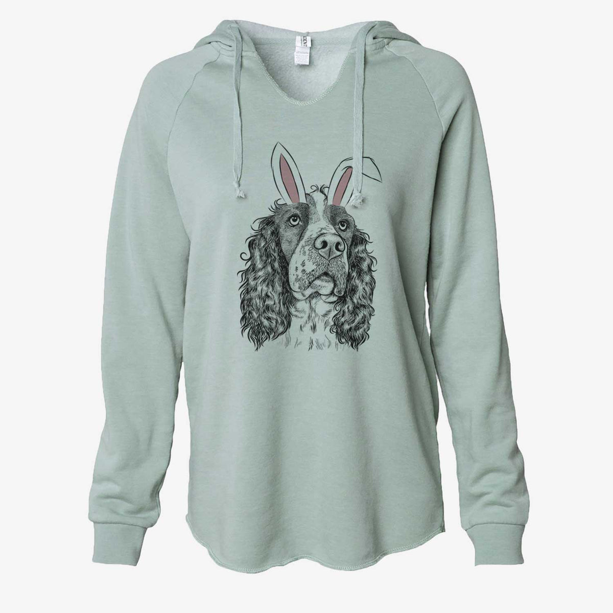 Easter Millie Mae the English Springer Spaniel - Cali Wave Hooded Sweatshirt