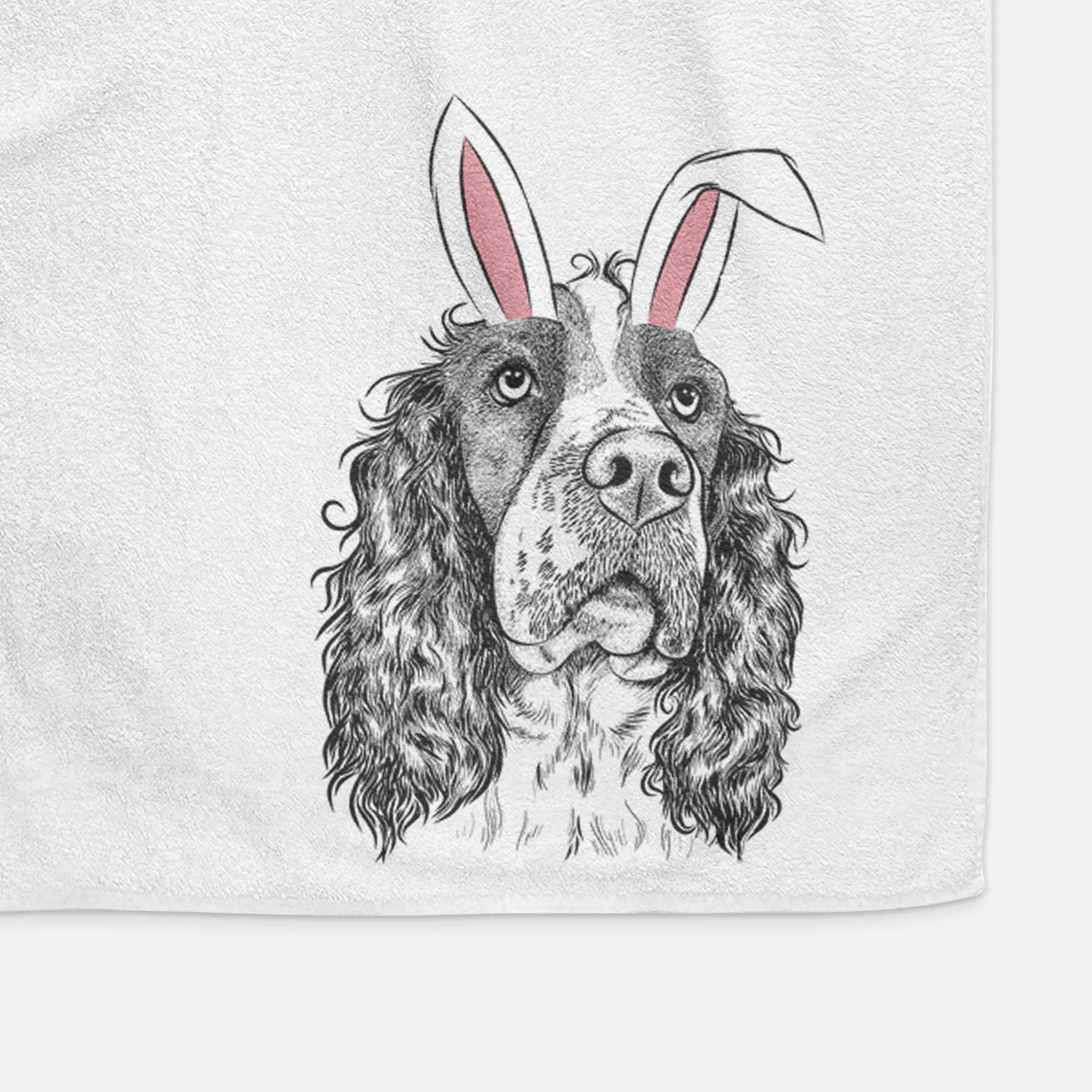 Millie Mae the English Springer Spaniel Decorative Hand Towel