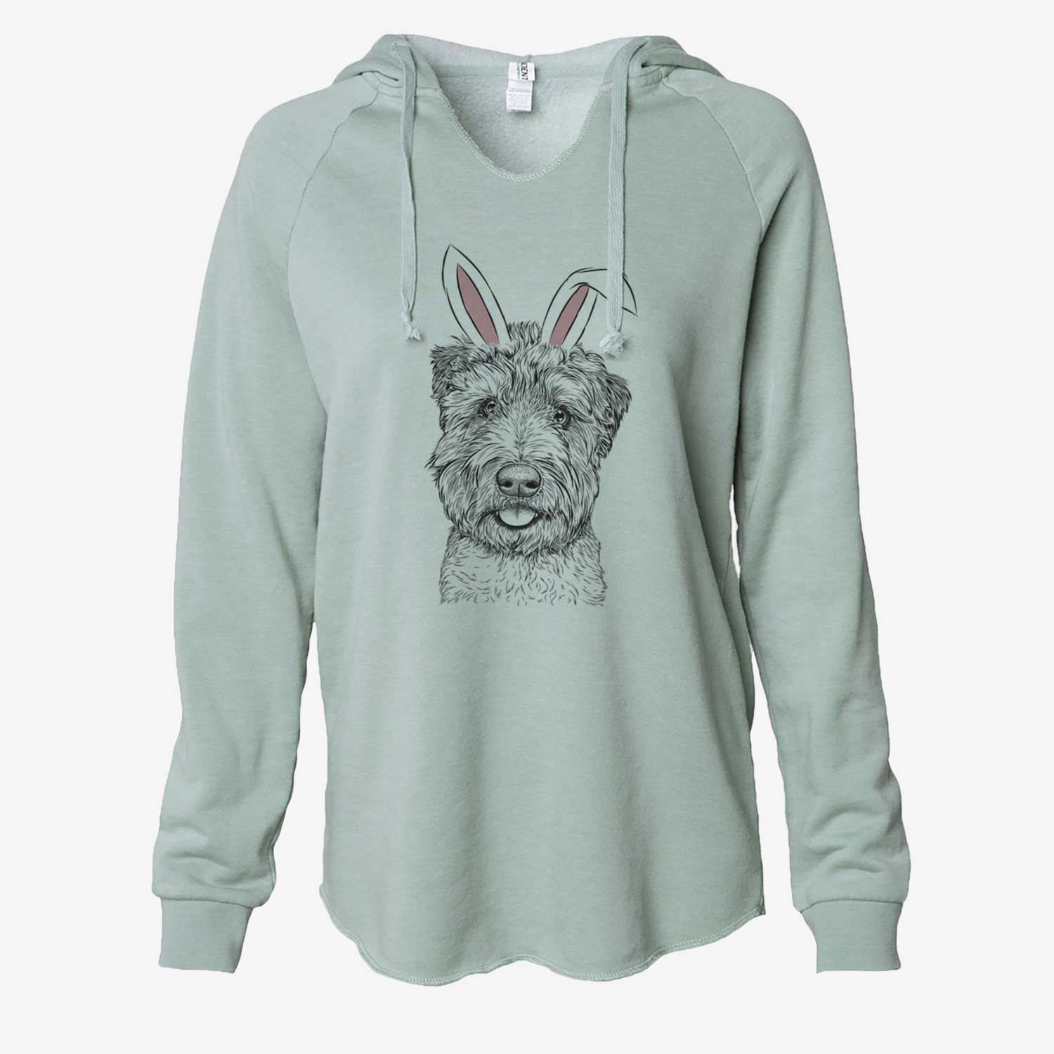 Easter Milton the Soft Coated Wheaten Terrier - Cali Wave Hooded Sweatshirt