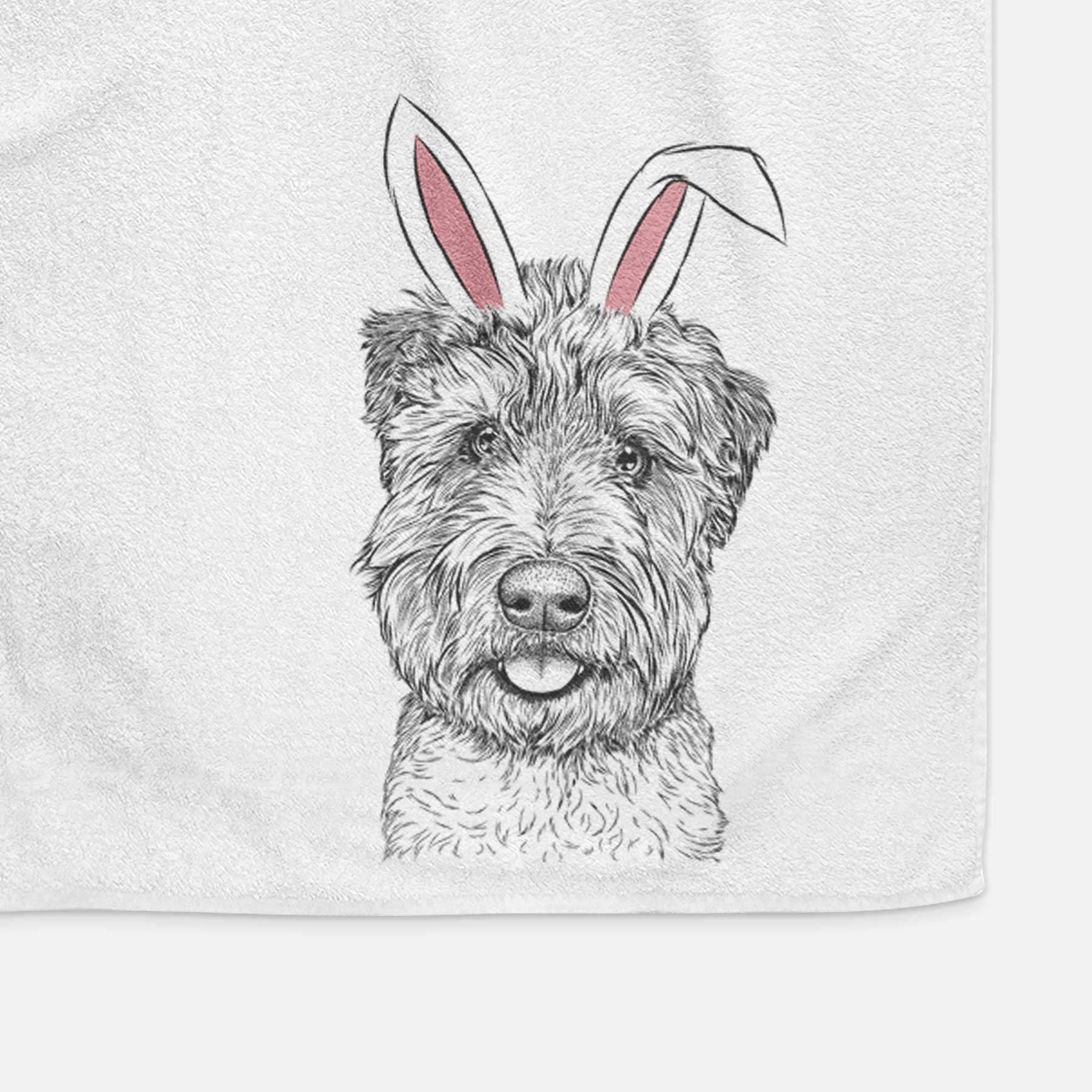 Milton the Soft Coated Wheaten Terrier Decorative Hand Towel