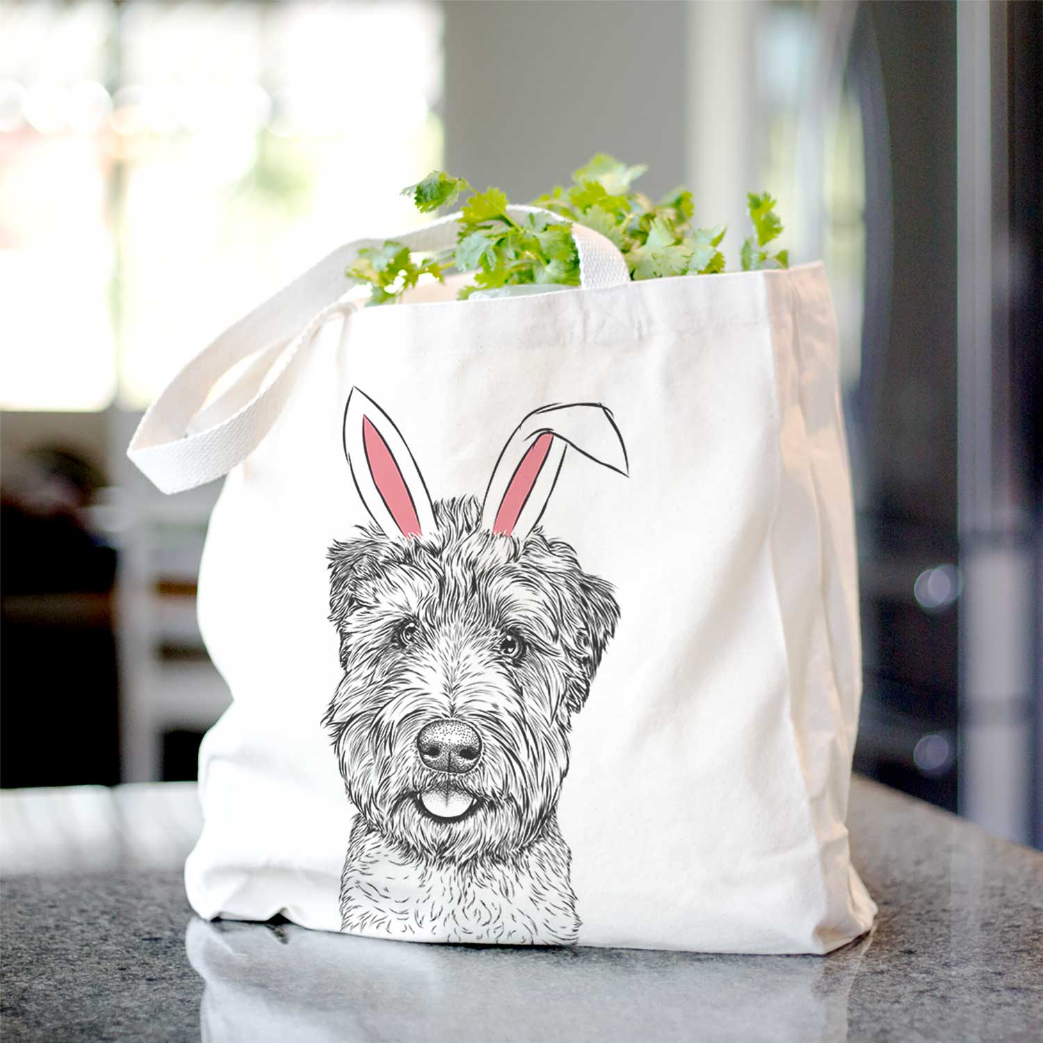 Milton the Soft Coated Wheaten Terrier - Tote Bag