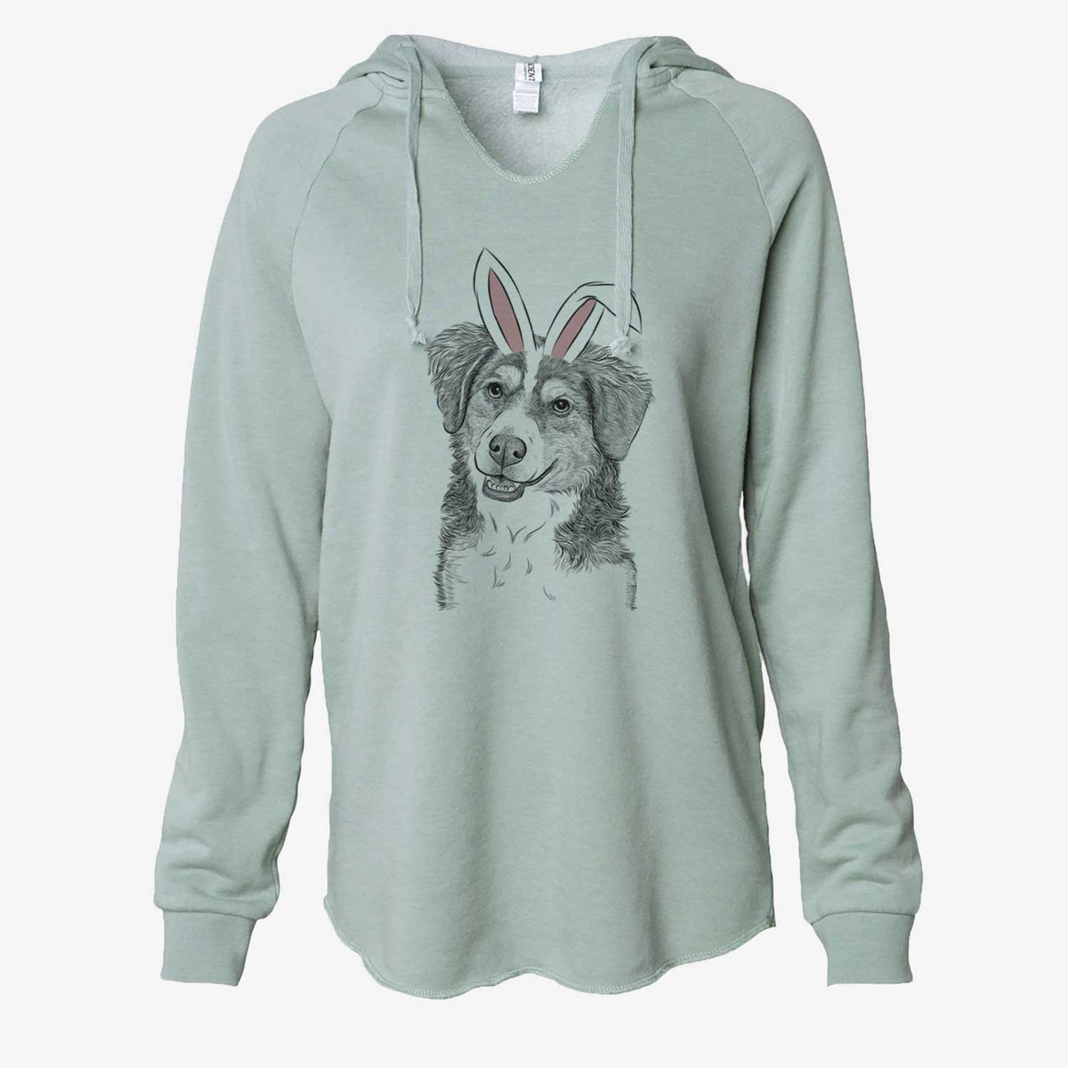 Easter Molly the Miniature Bernedoodle - Cali Wave Hooded Sweatshirt