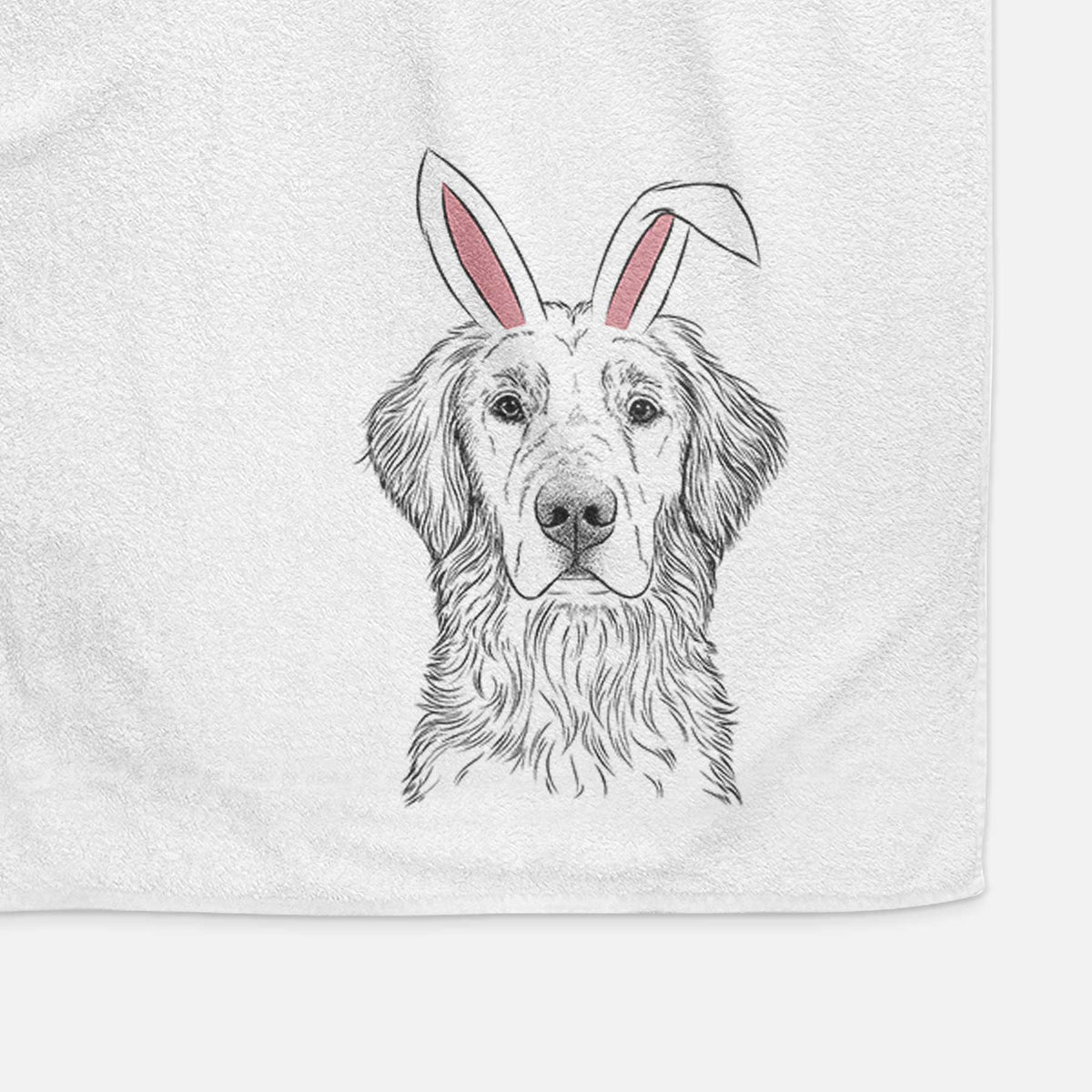 Moose the Field Golden Retriever Decorative Hand Towel