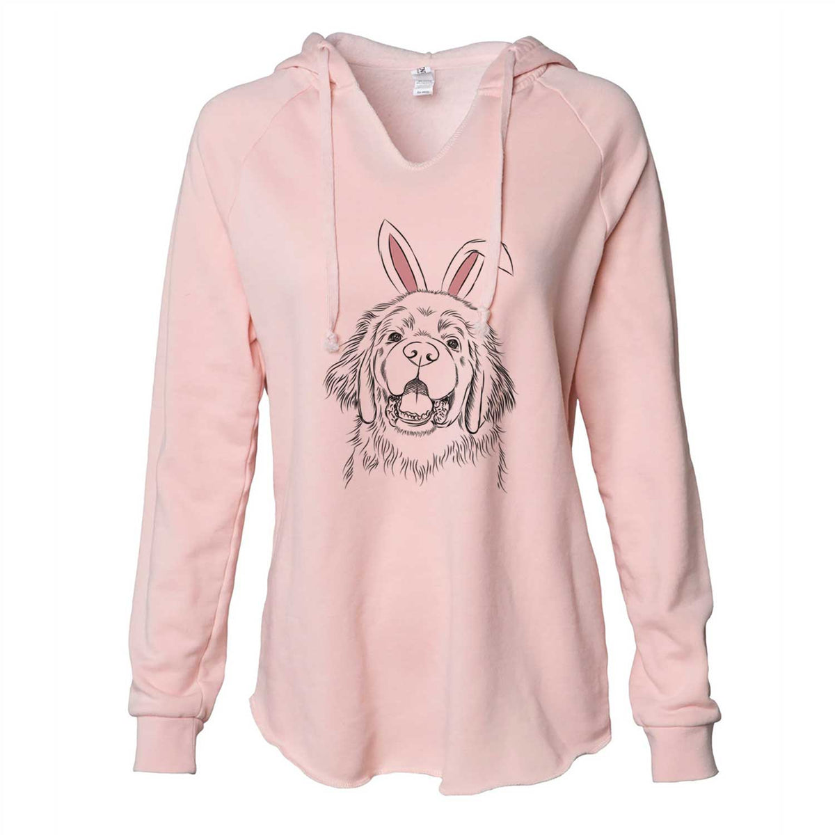 Easter Mozart the Newfoundland - Cali Wave Hooded Sweatshirt