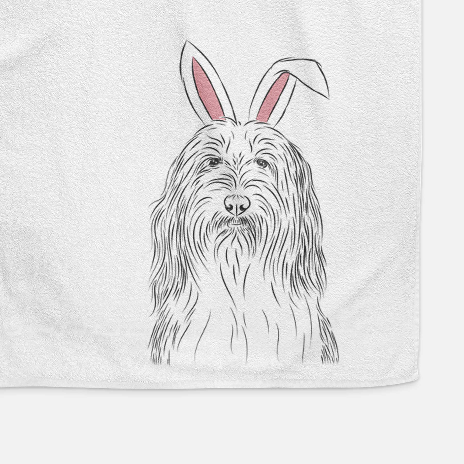 Murray the Bearded Collie Decorative Hand Towel