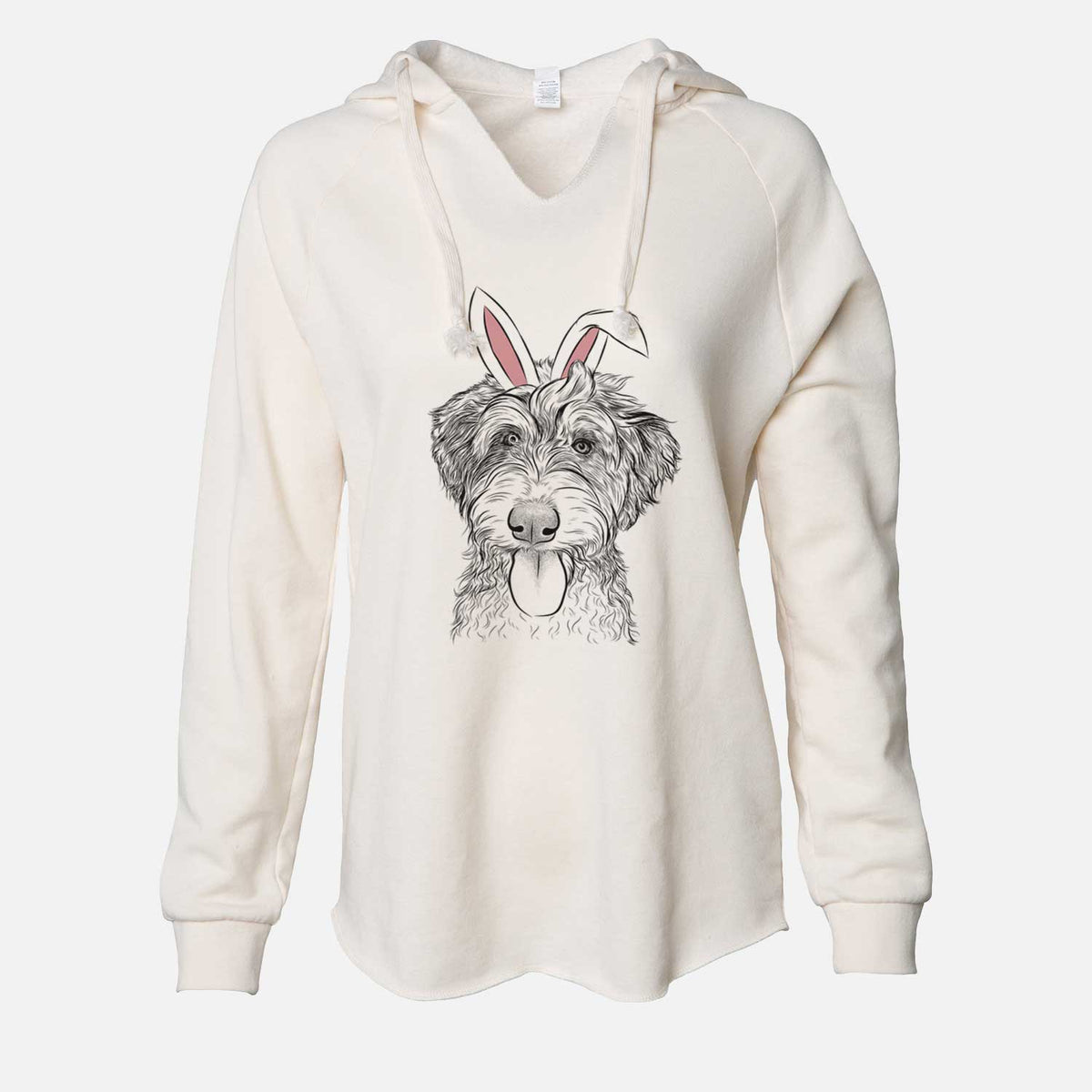 Easter Myrtle Mae the Aussiedoodle - Cali Wave Hooded Sweatshirt