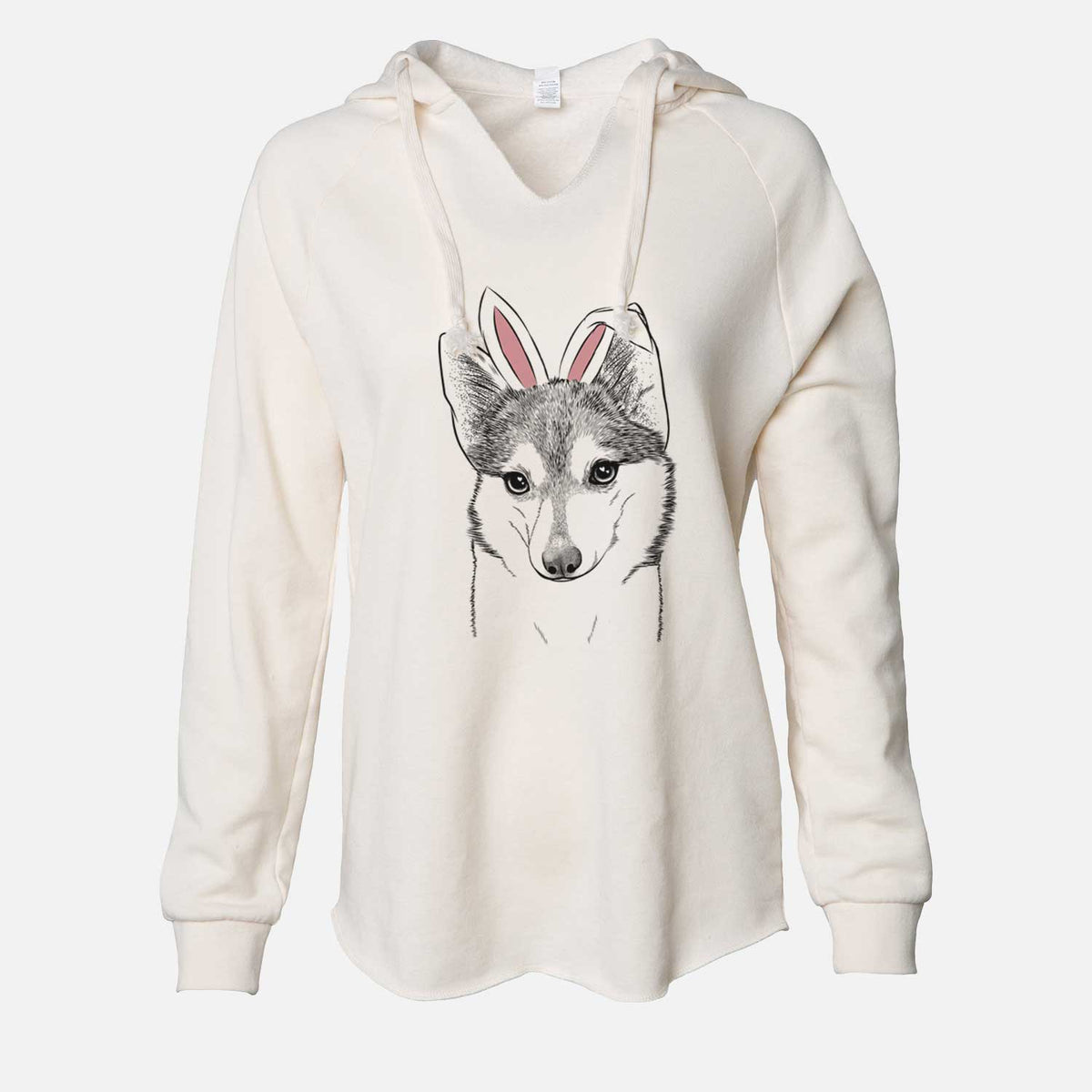Easter Nami the Alaskan Klee Kai - Cali Wave Hooded Sweatshirt