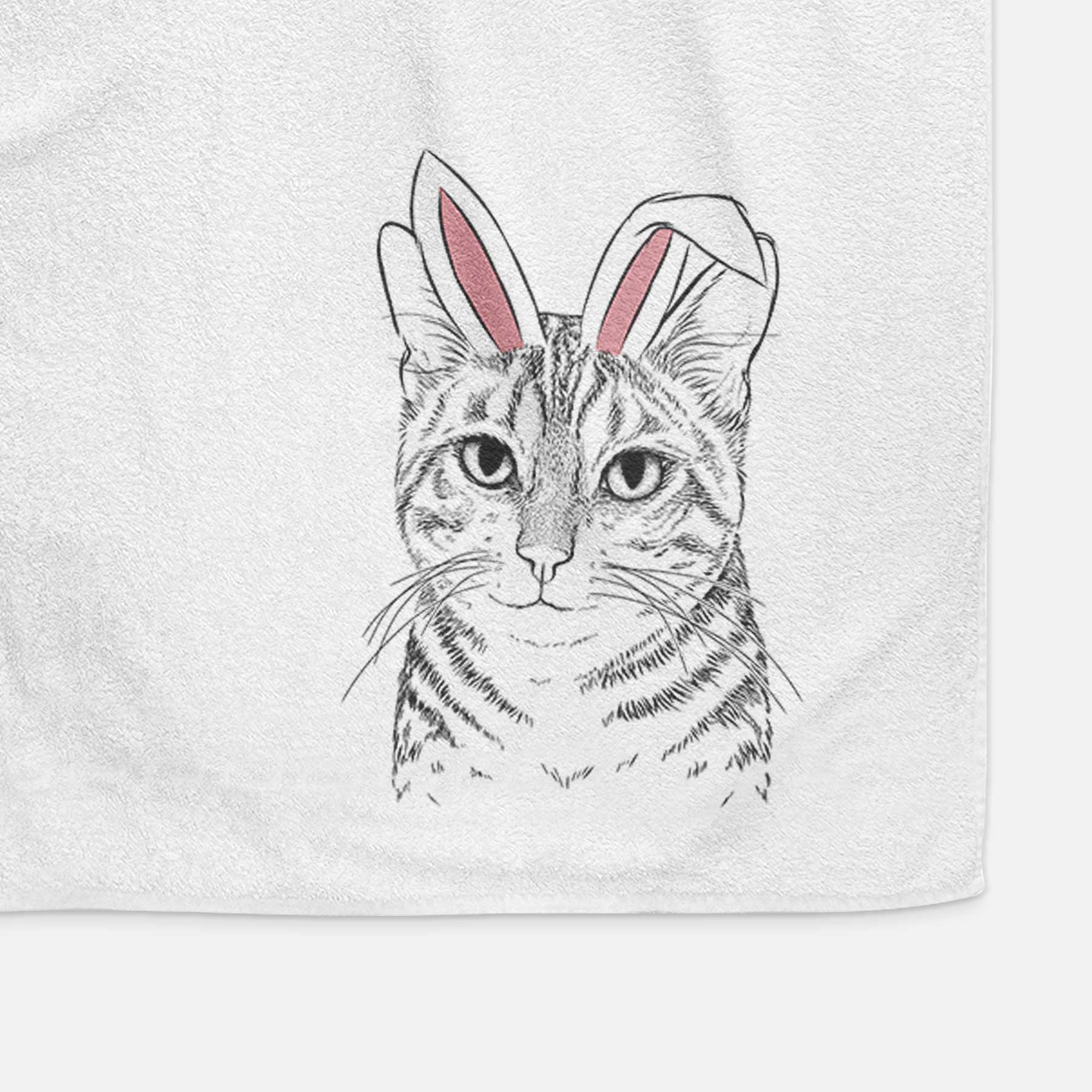 Nell the Tabby Cat Decorative Hand Towel