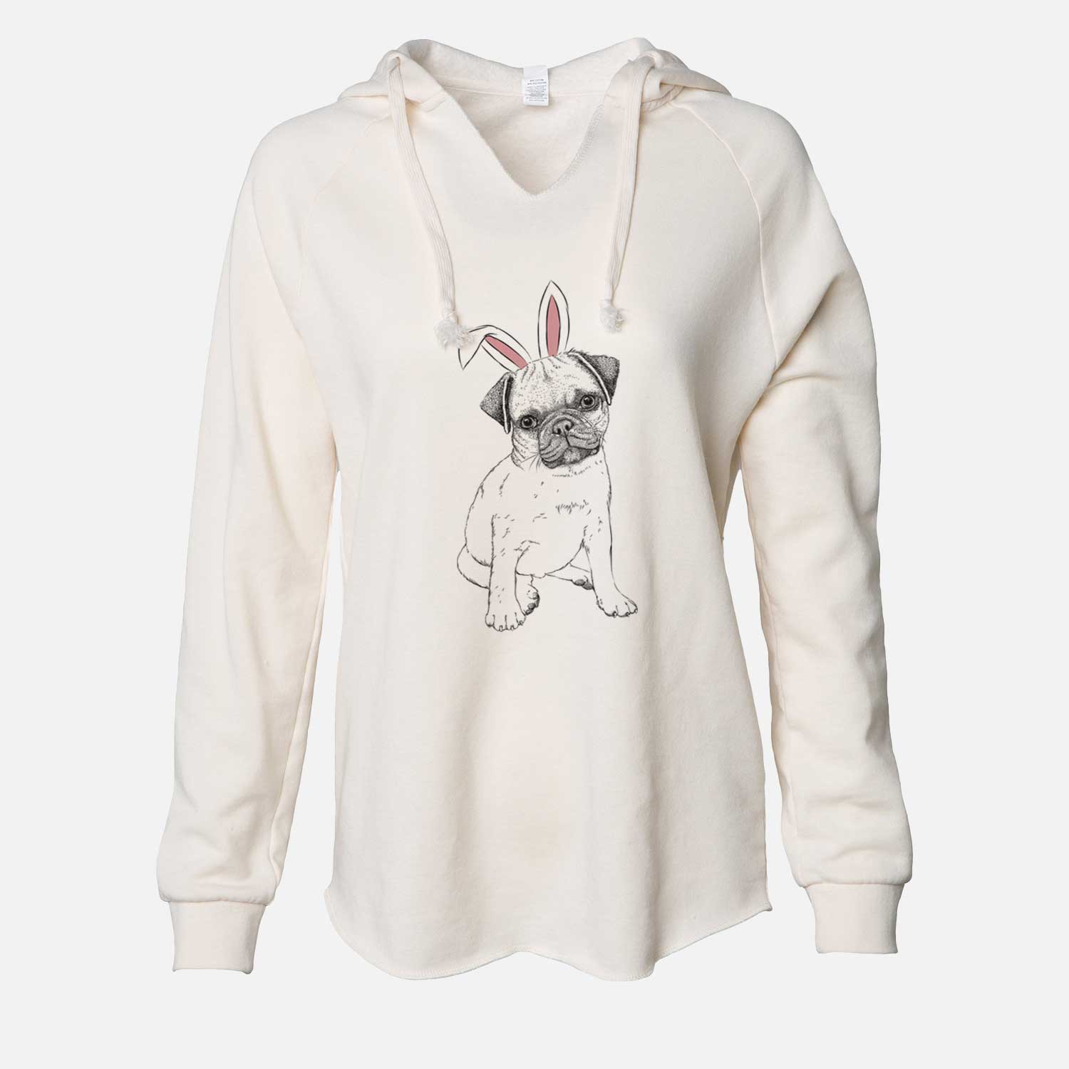 Easter Nelson the Pug Puppy - Cali Wave Hooded Sweatshirt