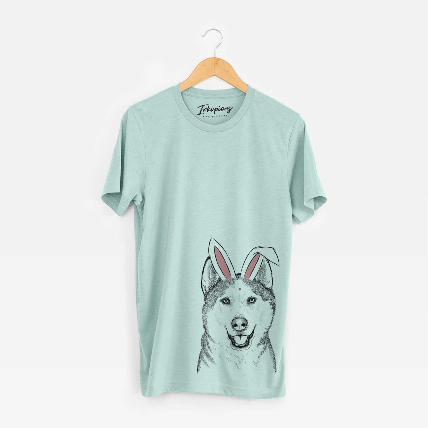 Easter Nika the Siberian Husky - Unisex Crewneck