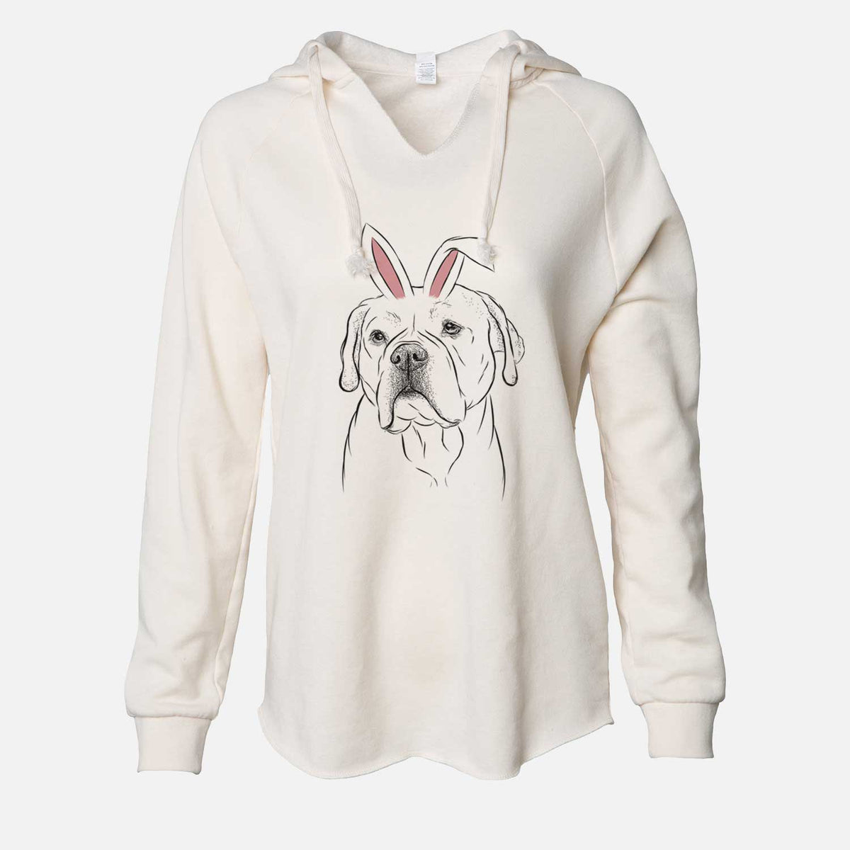 Easter Nora the American Bulldog Mix - Cali Wave Hooded Sweatshirt