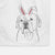 Nora the American Bulldog Mix Decorative Hand Towel