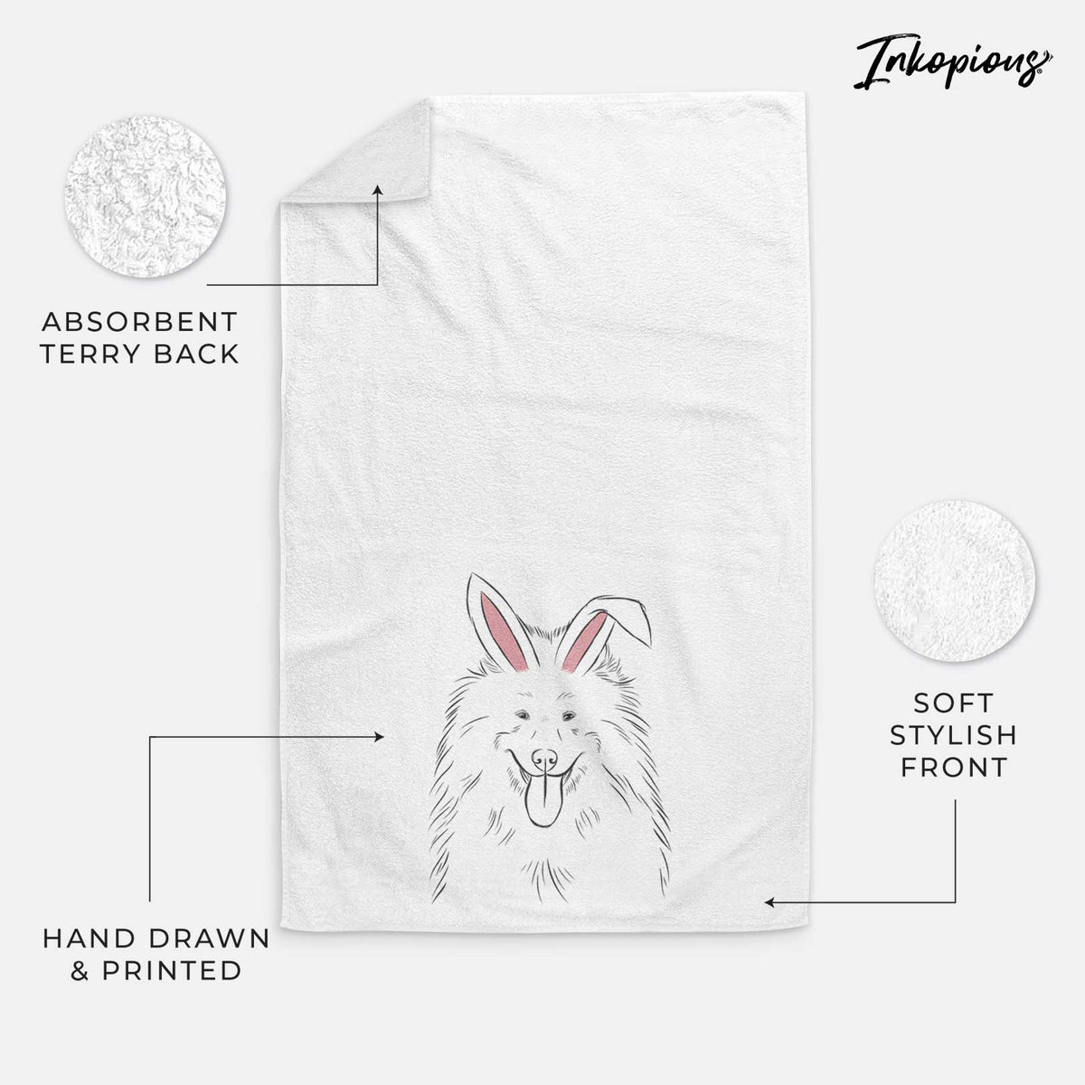 Nova the Samoyed Decorative Hand Towel