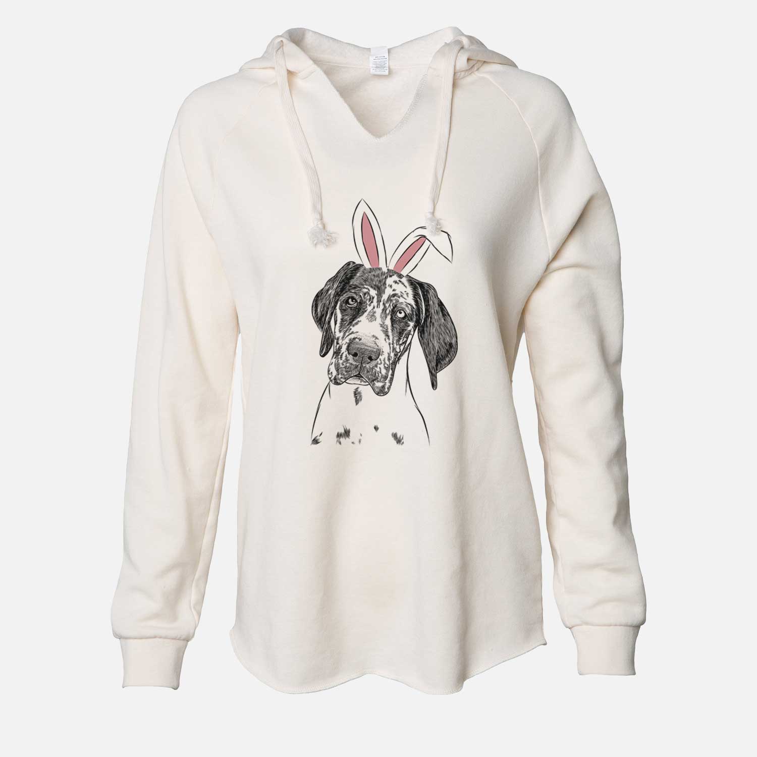 Easter Nyx the Great Dane - Cali Wave Hooded Sweatshirt